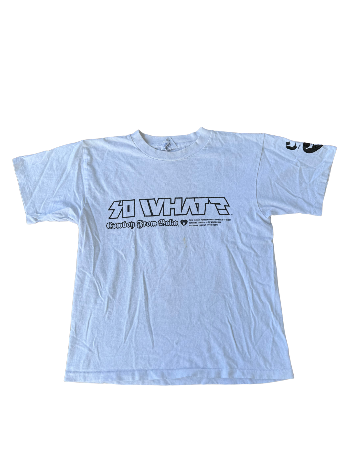 Vintage 1990s So What? “Cowboy From Baka” Kids T-Shirt Made in USA
