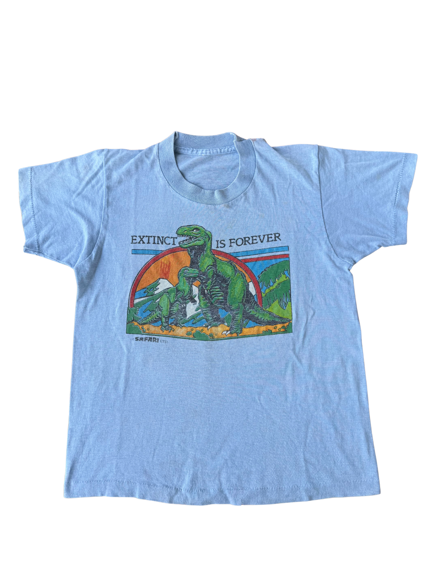 Vintage 1980s Safari Ltd “Extinct Is Forever” Kids T-Shirt