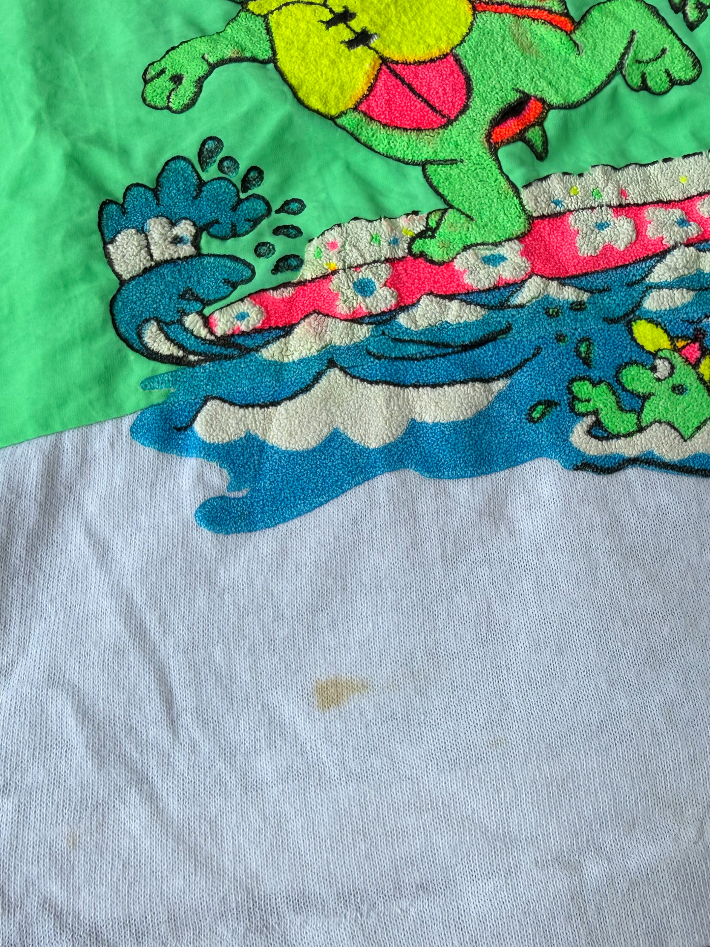 Vintage 1980s Star of Miami “Wildwood Surfin’ USA” Puff Print Kids T-Shirt