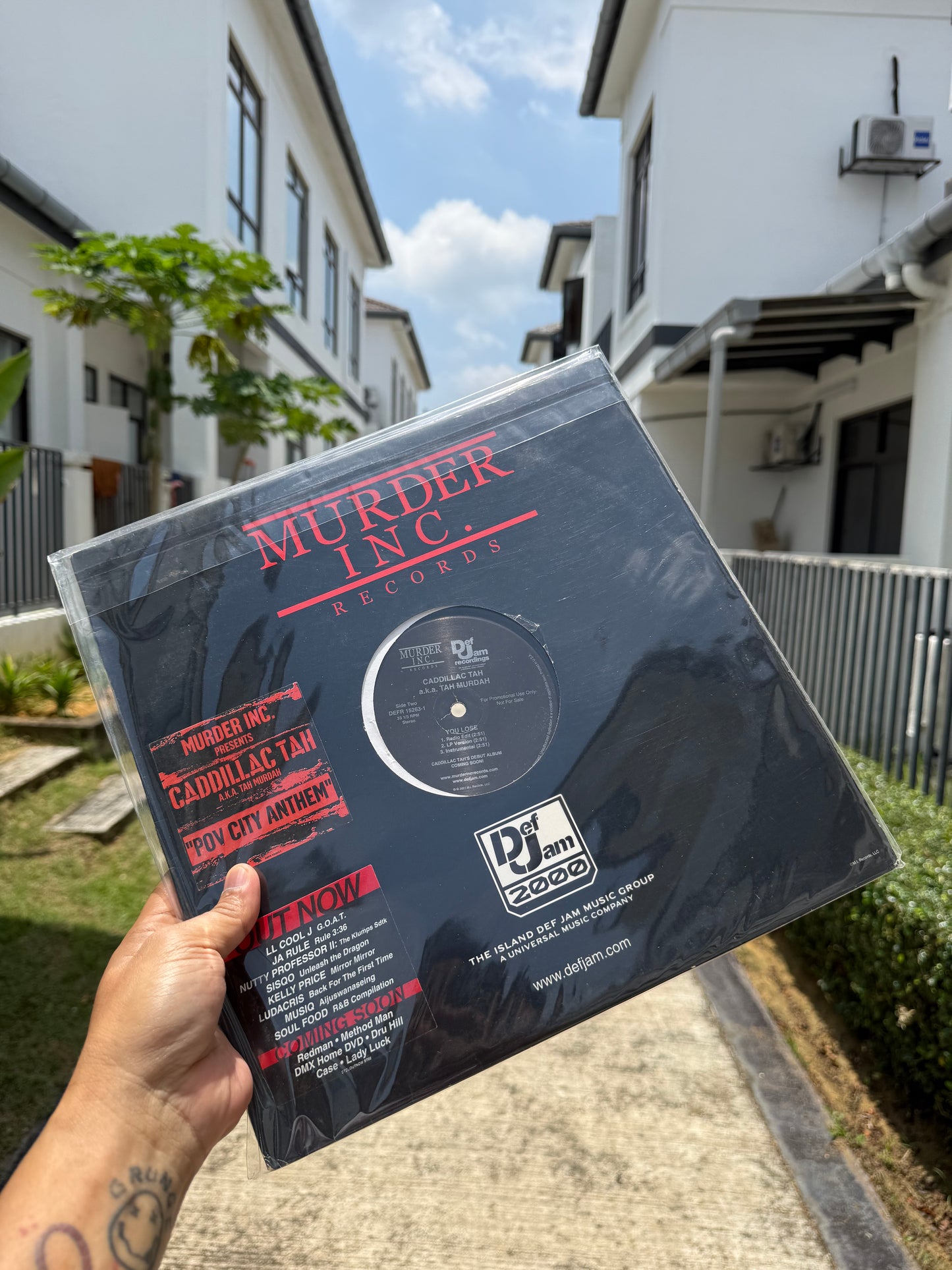 Cadillac Tah – POV City Anthem 12” Hip Hop Vinyl Murder Inc Def Jam