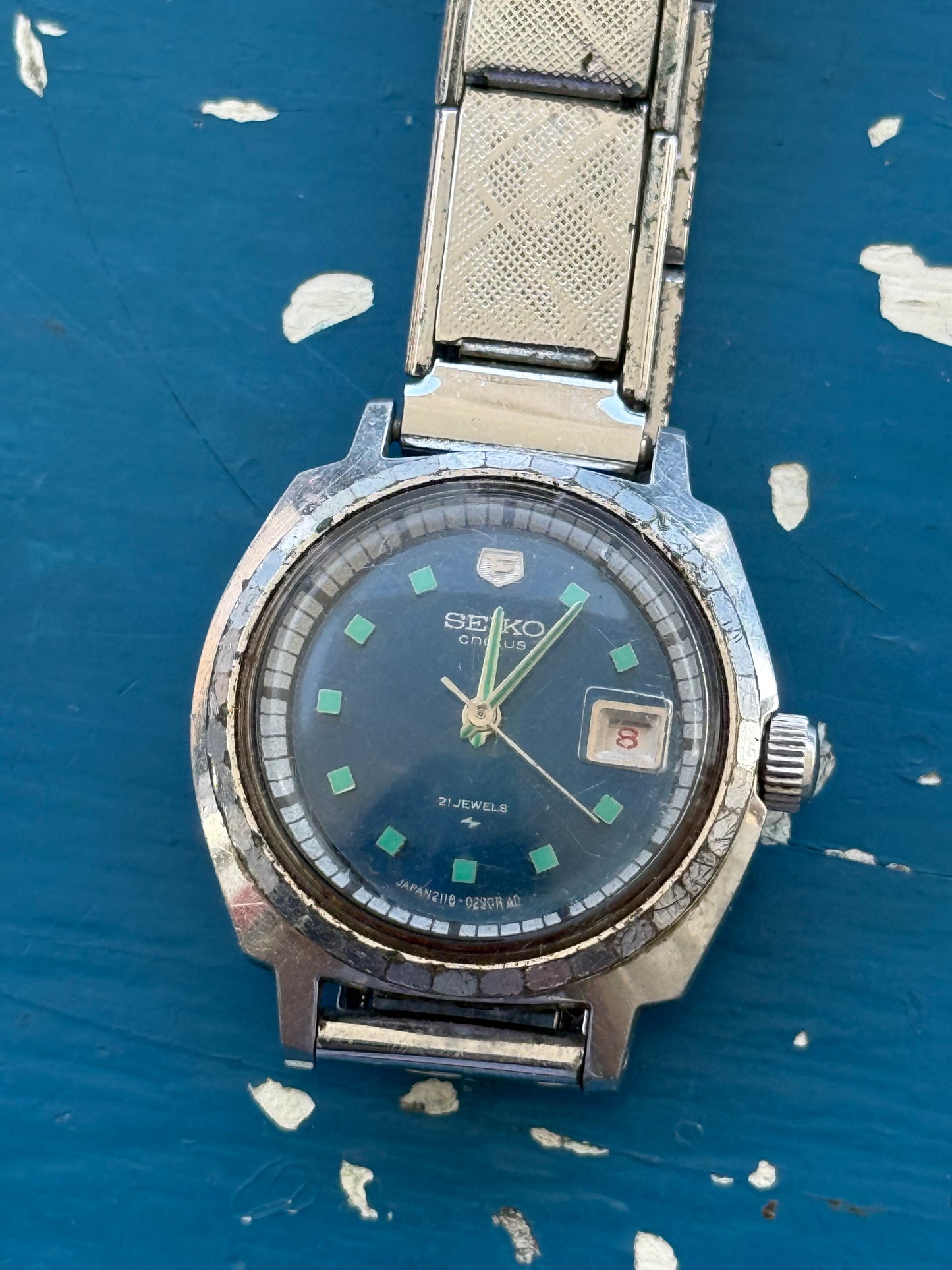 Vintage 80s Seiko Chorus 21 Jewels Mechanical Watch