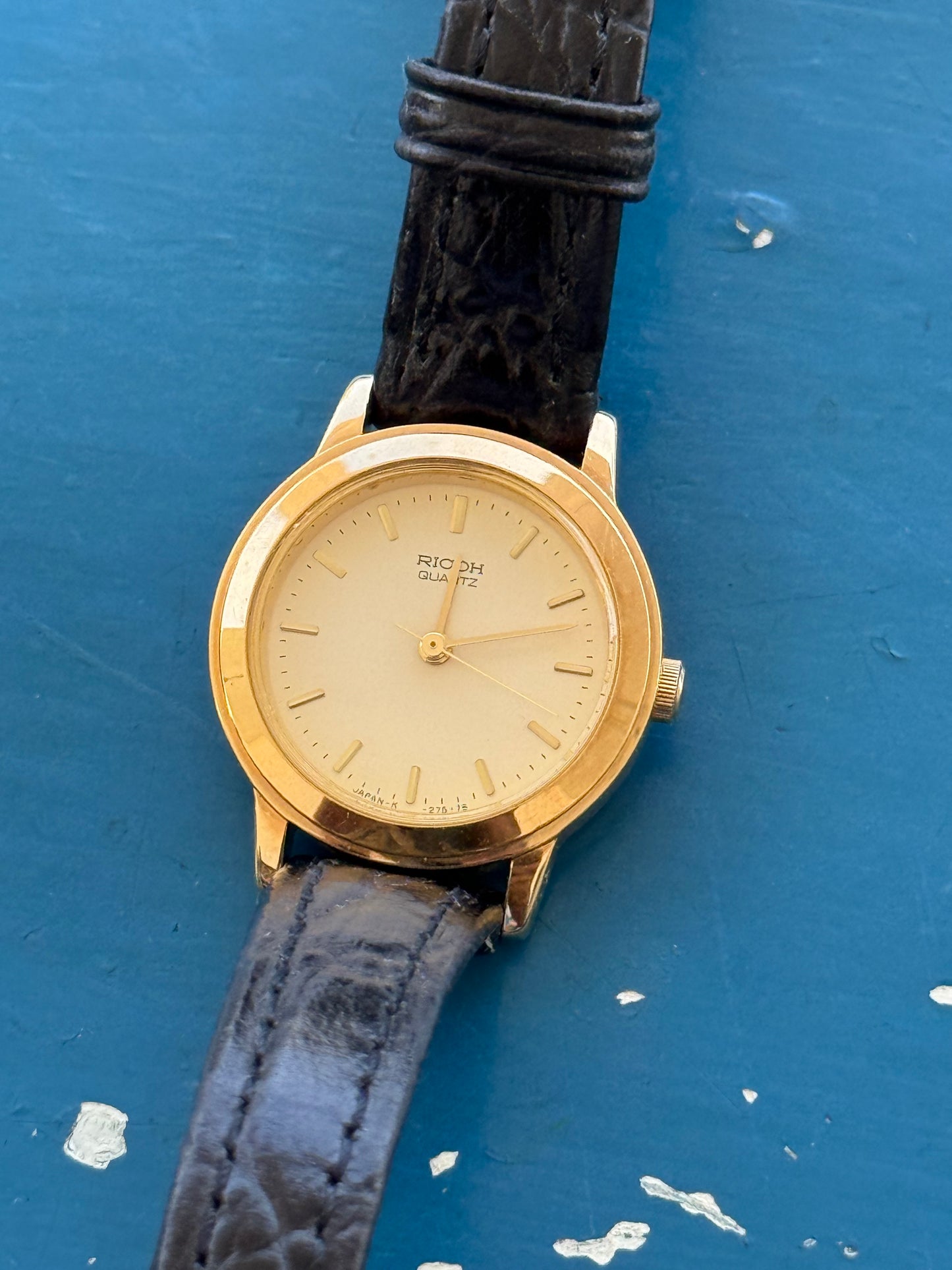 Vintage Ricoh Gold Tone Women Watch