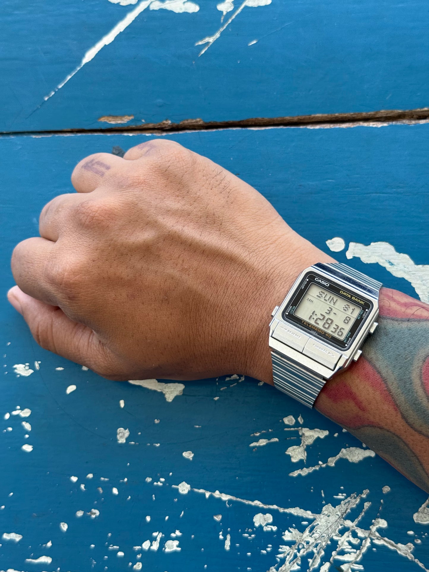Vintage 80s Casio Data Bank DB-500 Digital Watch