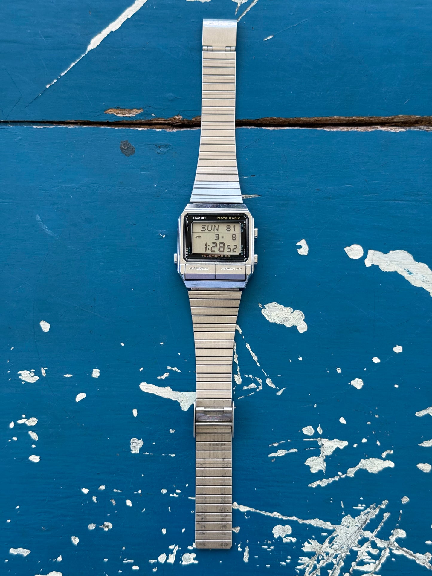 Vintage 80s Casio Data Bank DB-500 Digital Watch