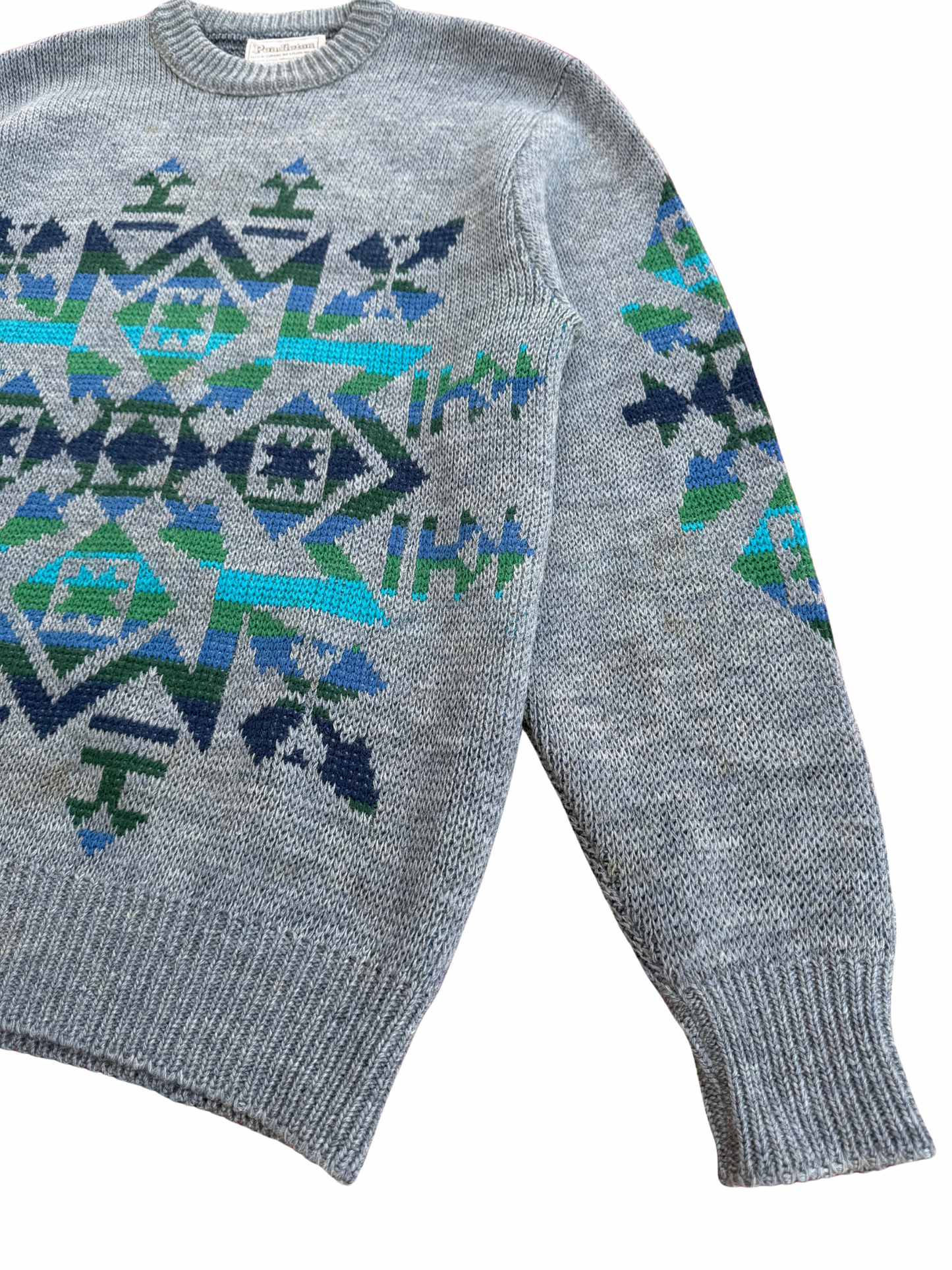Vintage 1980s Pendleton High Grade Western Wear Wool Sweater