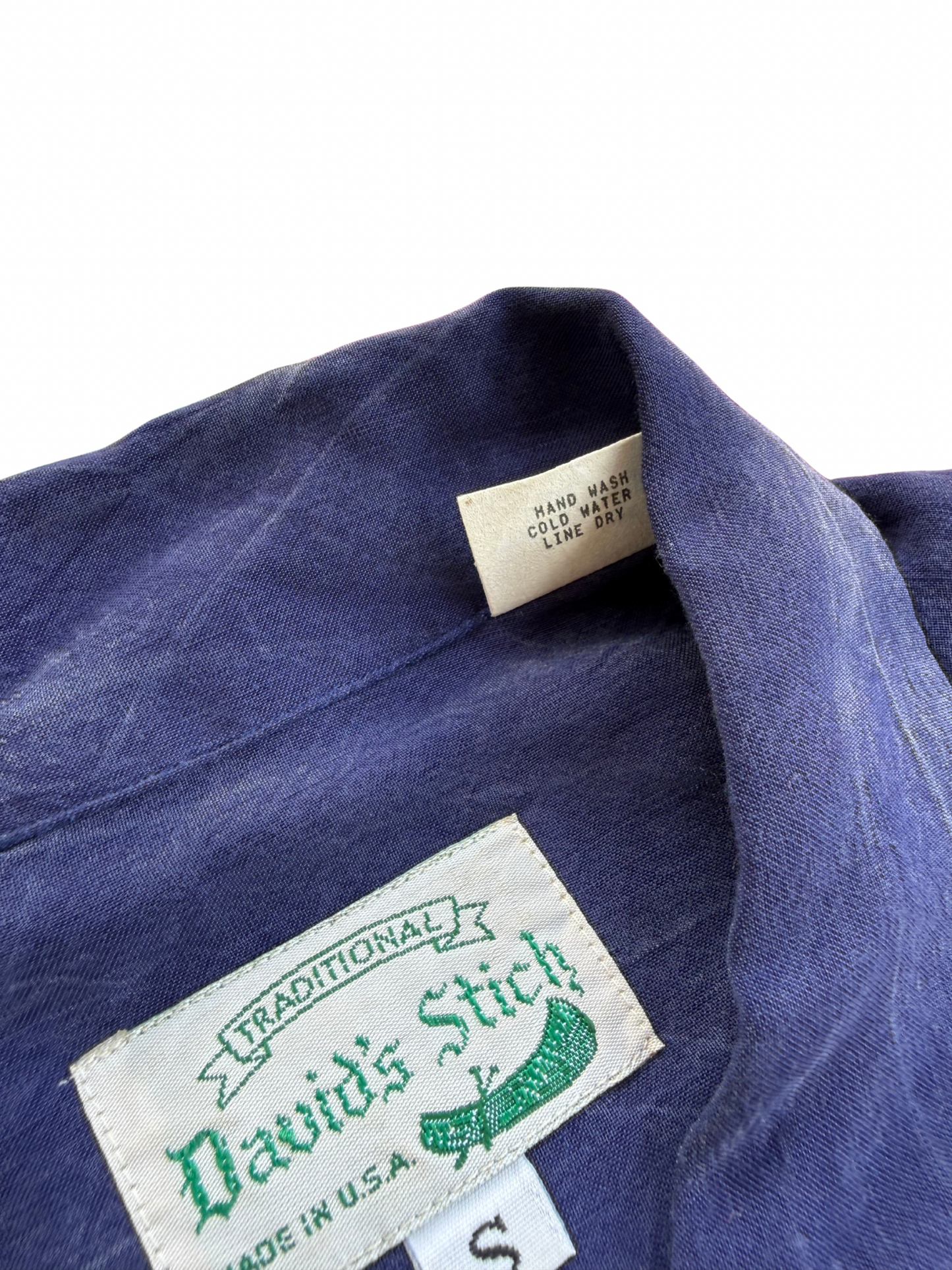 Vintage 1980s David’s Stitch Rayon Western Shirt