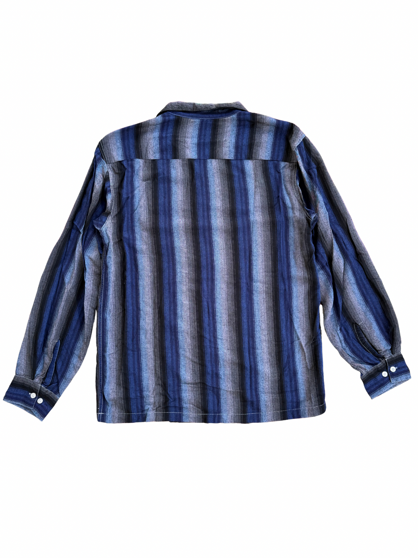 Vintage 1960s Penney’s Towncraft Shadow Stripe Rayon Shirt