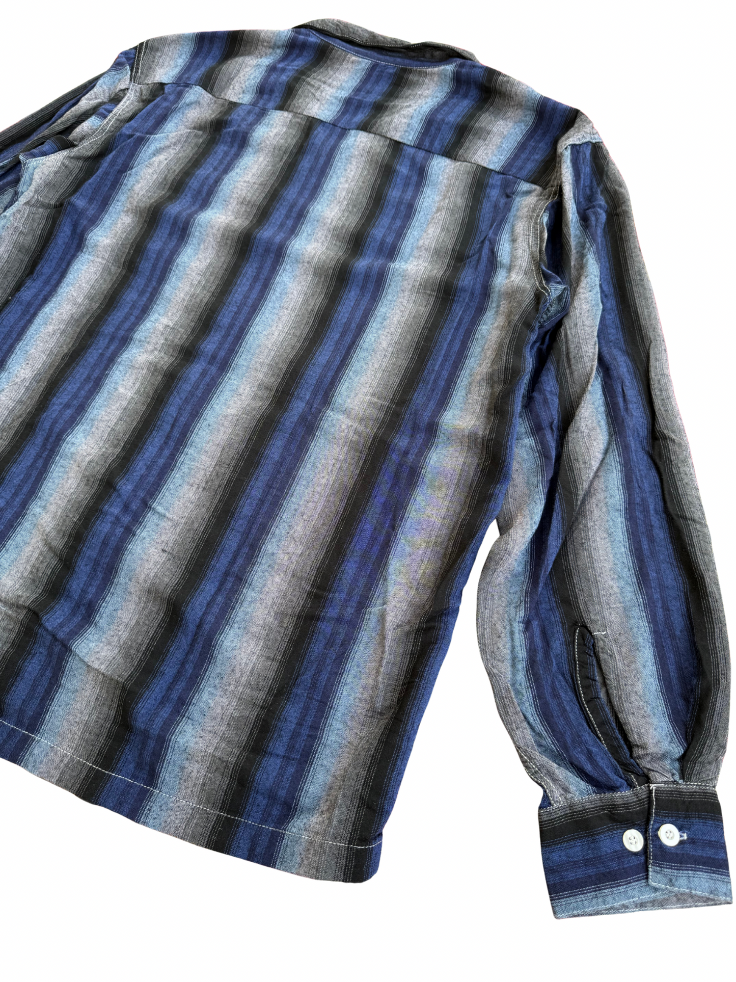 Vintage 1960s Penney’s Towncraft Shadow Stripe Rayon Shirt