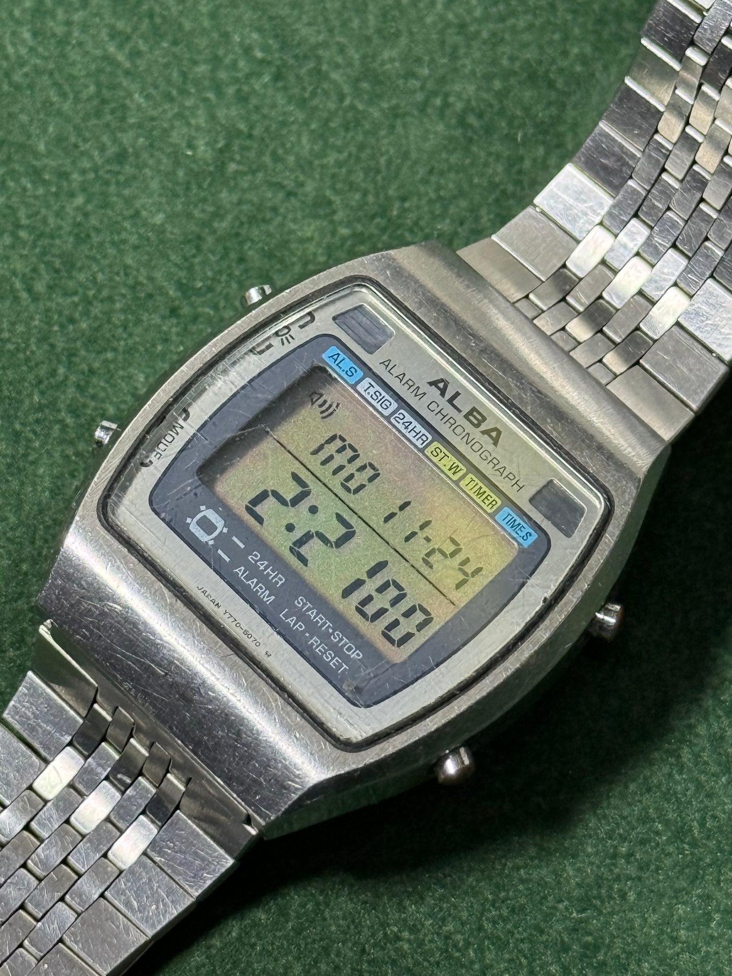 Vintage 1980s ALBA Digital Watch – Y770-5080 Japan