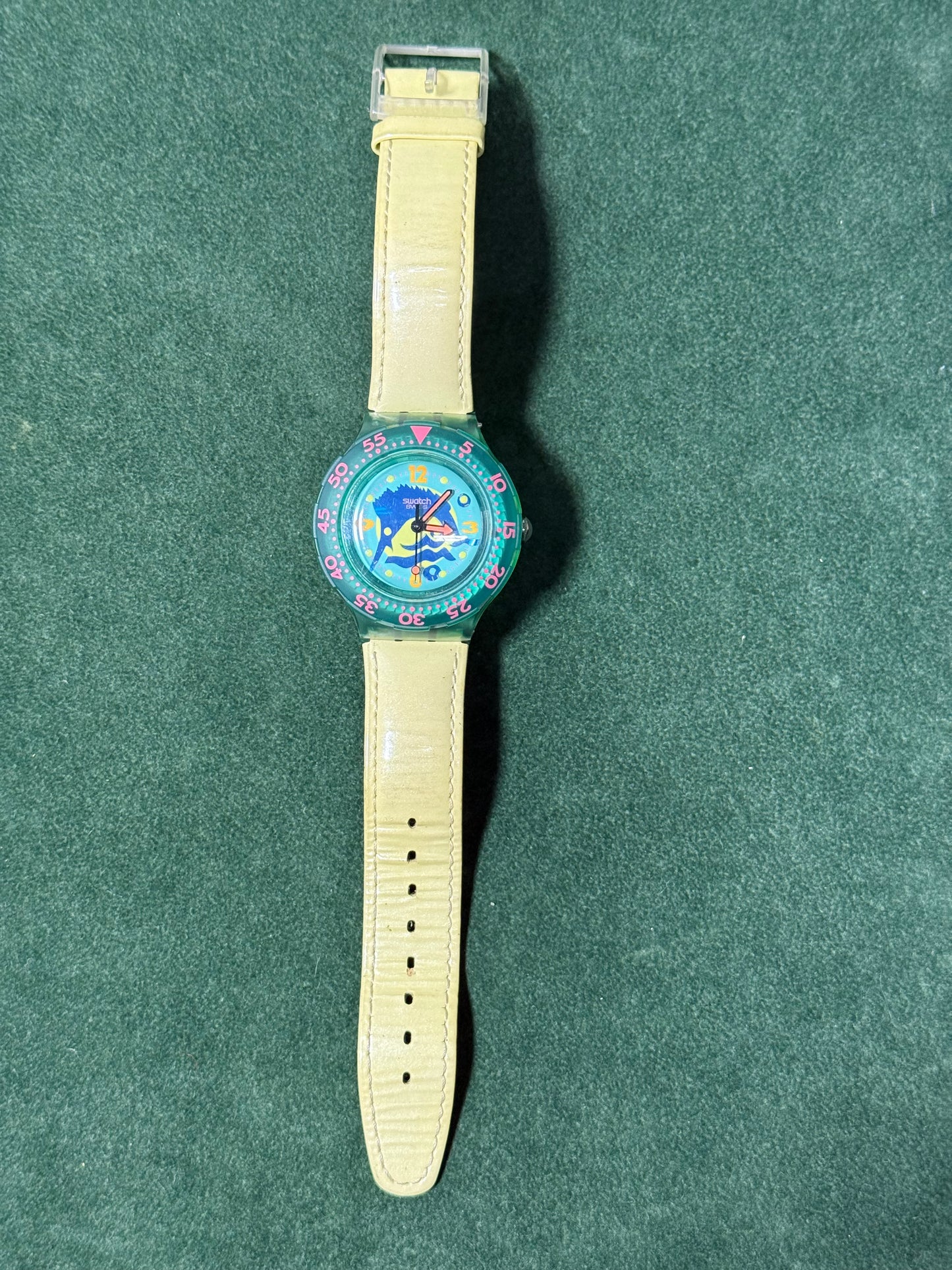 Vintage Swatch Scuba “SWORDFISH” SDG 101 Watch 1990s Swiss Made