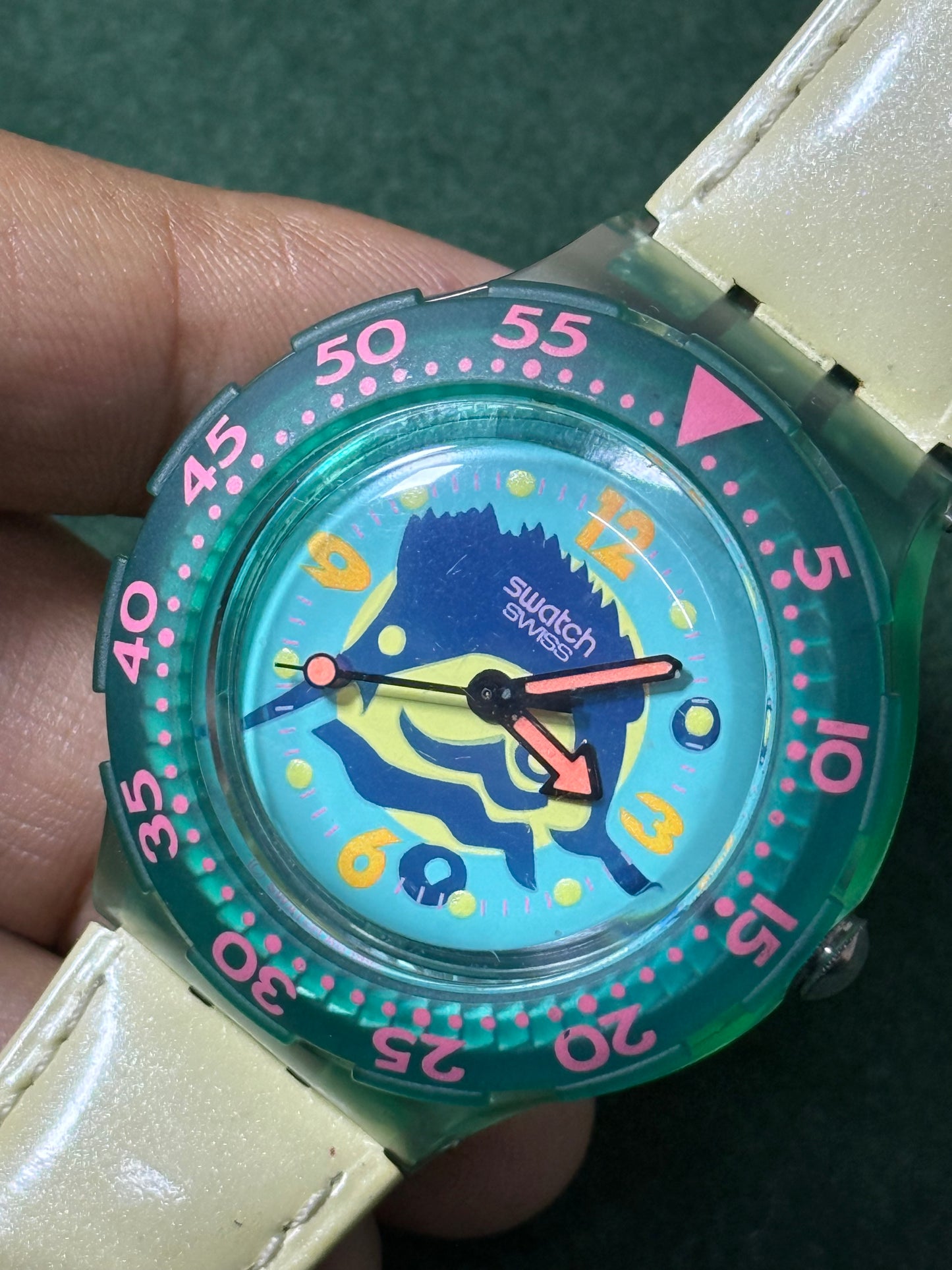 Vintage Swatch Scuba “SWORDFISH” SDG 101 Watch 1990s Swiss Made