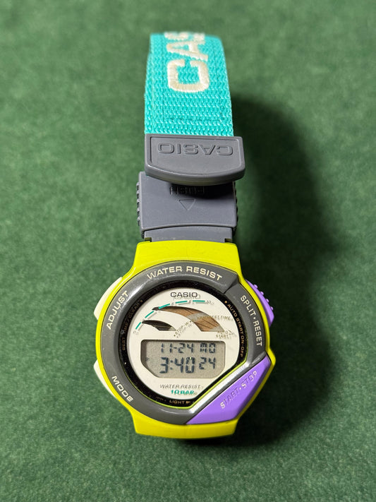 Vintage Casio SKX-1110 Retro Yellow/Purple