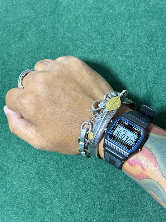 Vintage Casio F-84W Module 593 Black Resin