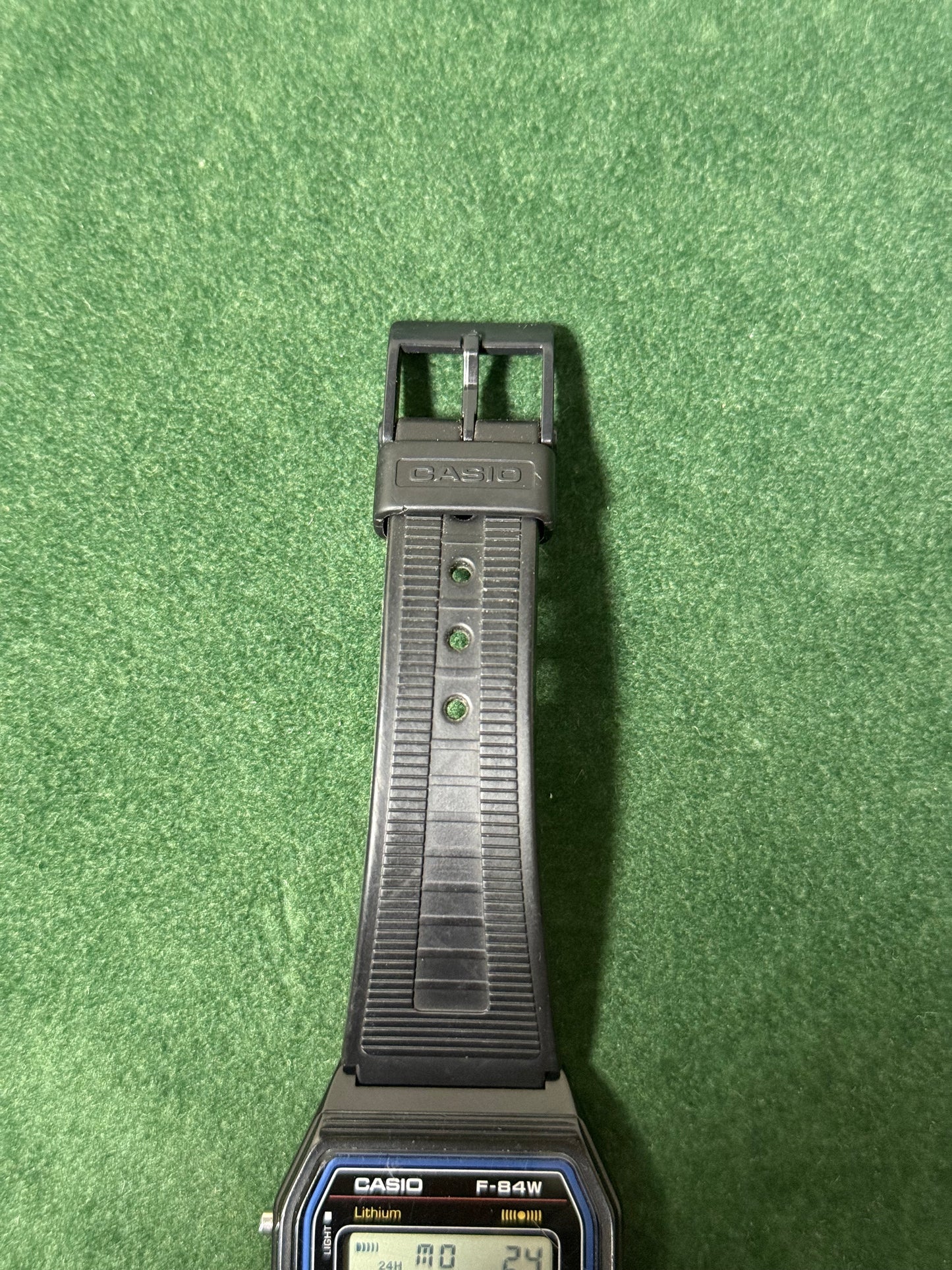 Vintage Casio F-84W Module 593 Black Resin