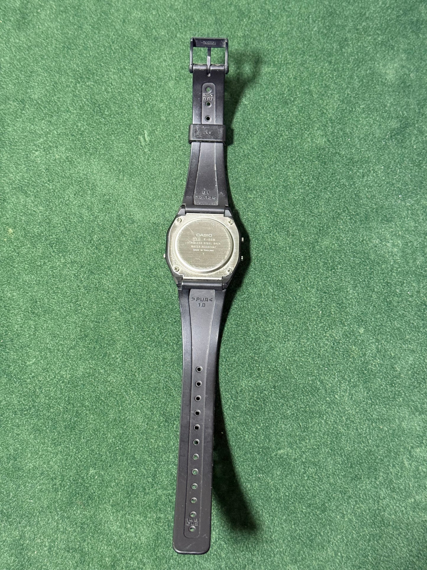 Vintage Casio F-84W Module 593 Black Resin