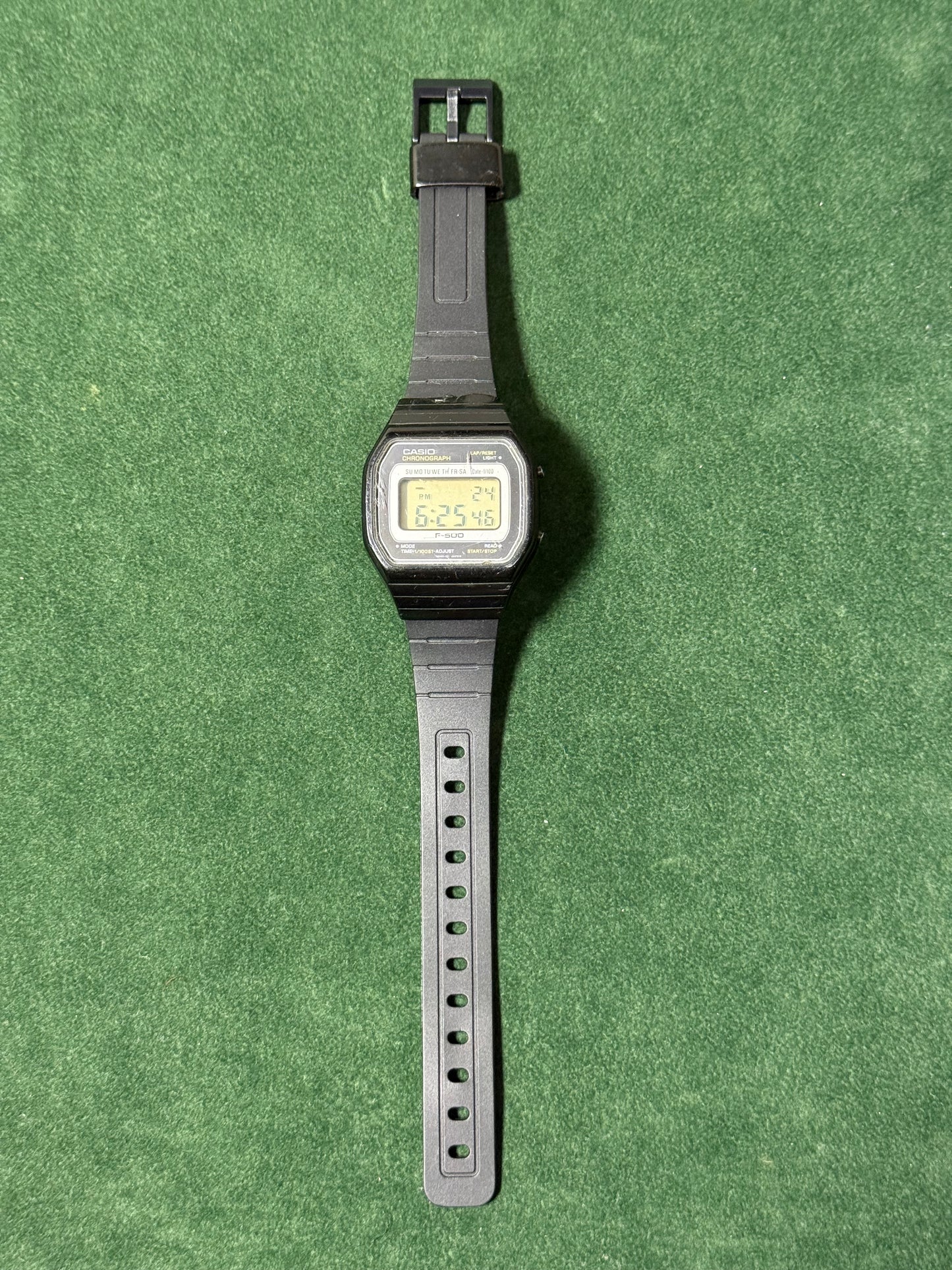 Vintage Casio F-500 Digital Watch 1980s Japan