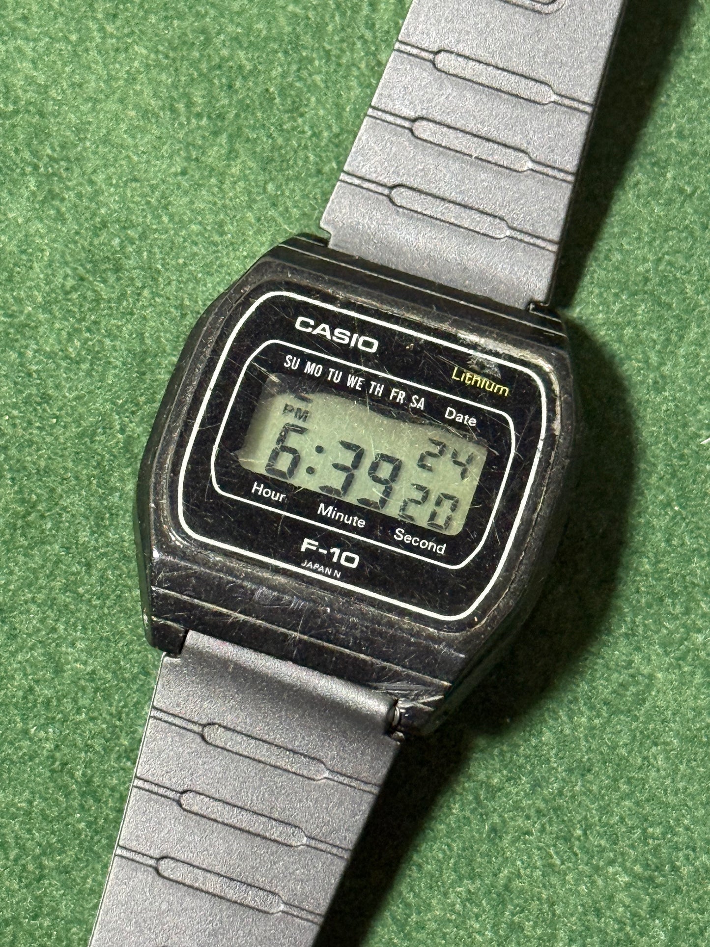 Vintage Casio F-10 Digital Watch 1980s Japan