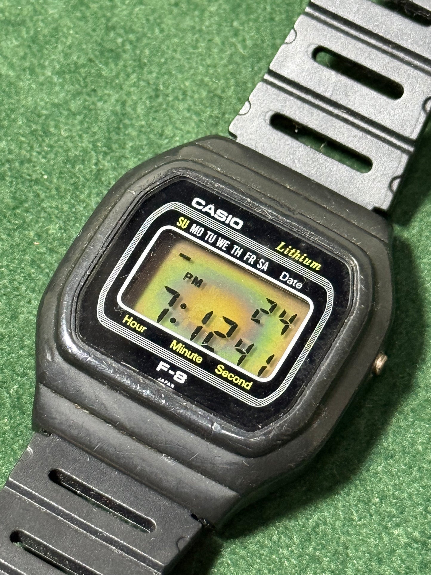 Vintage Casio F-8 Digital Watch 1980s Japan