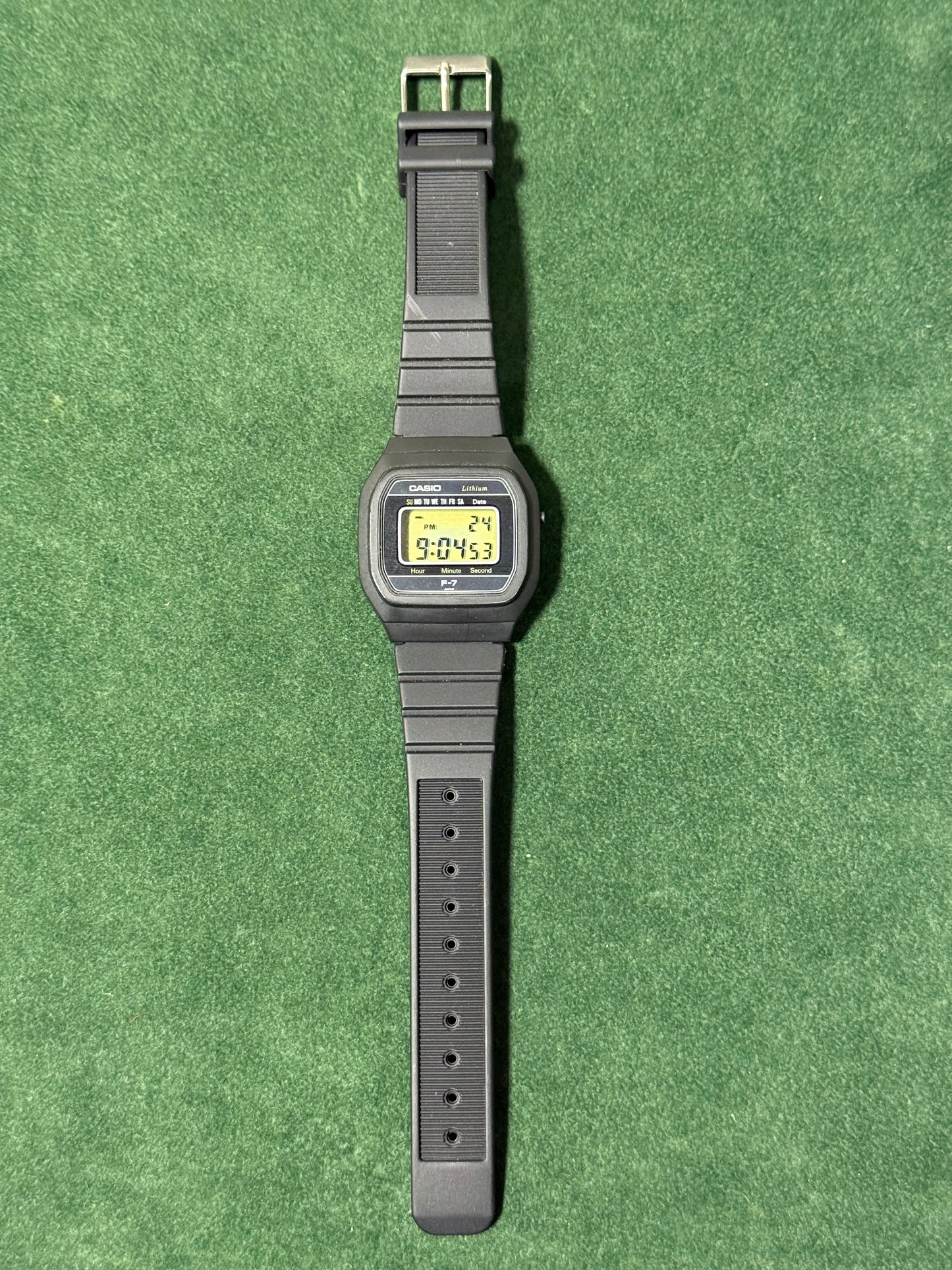 Vintage Casio F-7 Digital Watch 1980s Japan