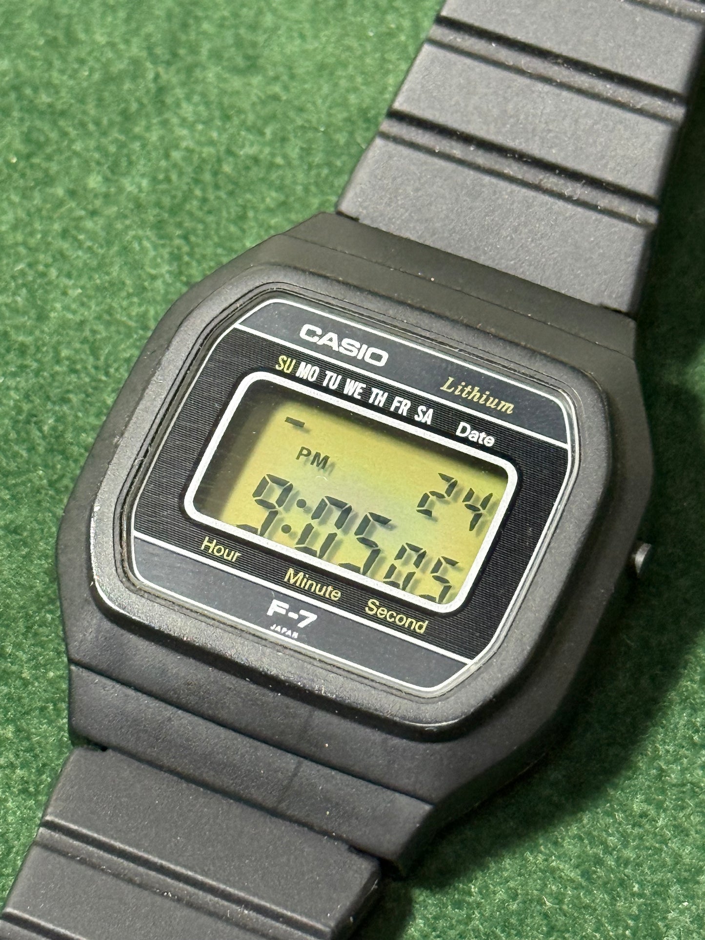Vintage Casio F-7 Digital Watch 1980s Japan