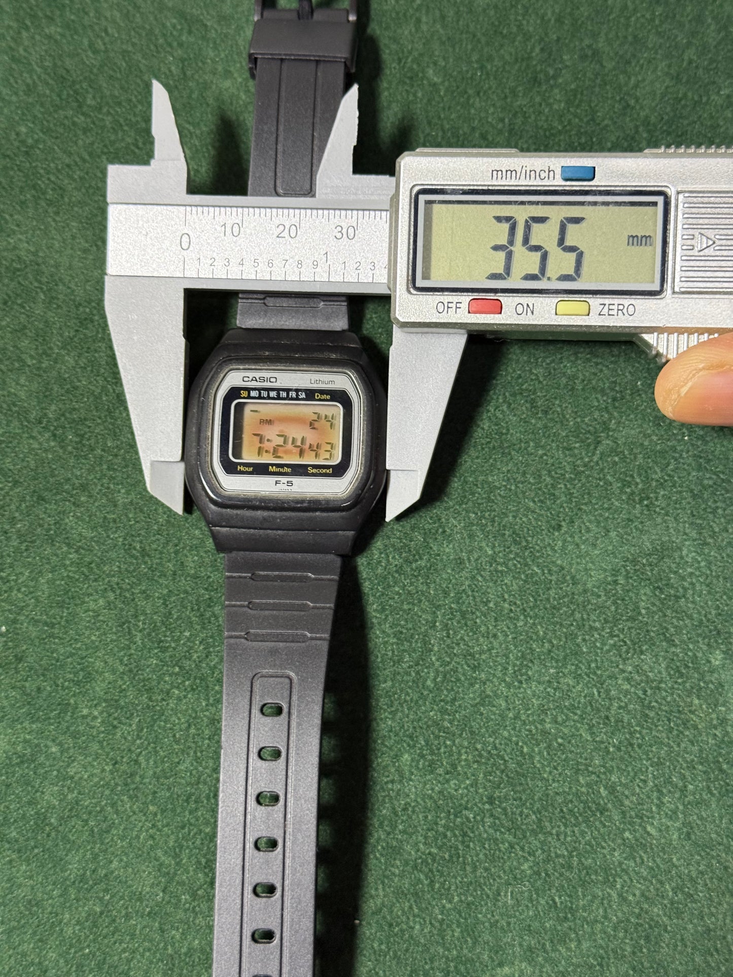 Vintage Casio F-5 Digital Watch 1980s Japan