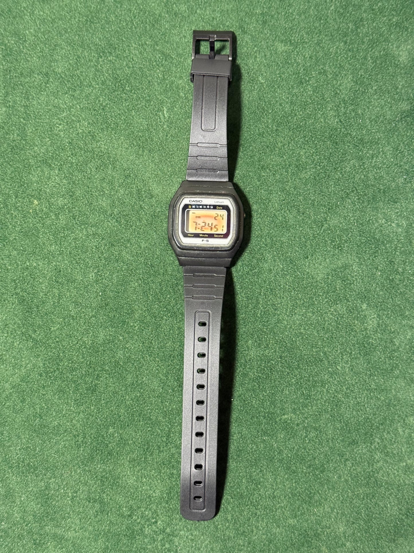 Vintage Casio F-5 Digital Watch 1980s Japan