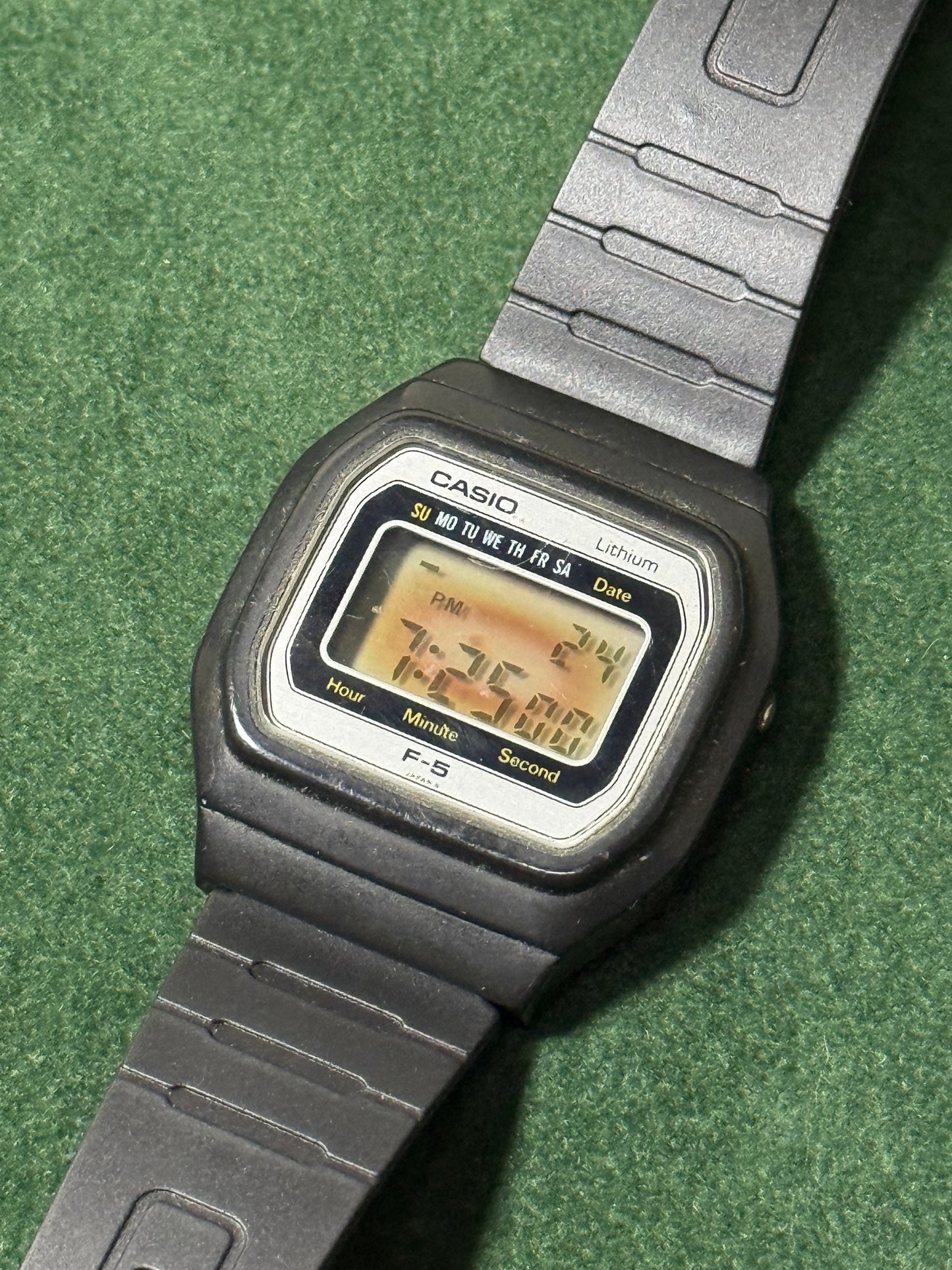 Vintage Casio F-5 Digital Watch 1980s Japan