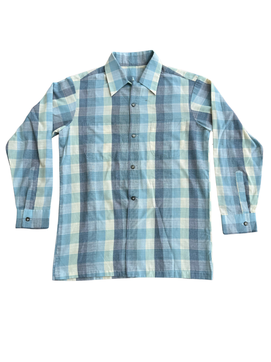 Vintage 1950s Manhattan Breeze-Weave Rayon Blend Shirt