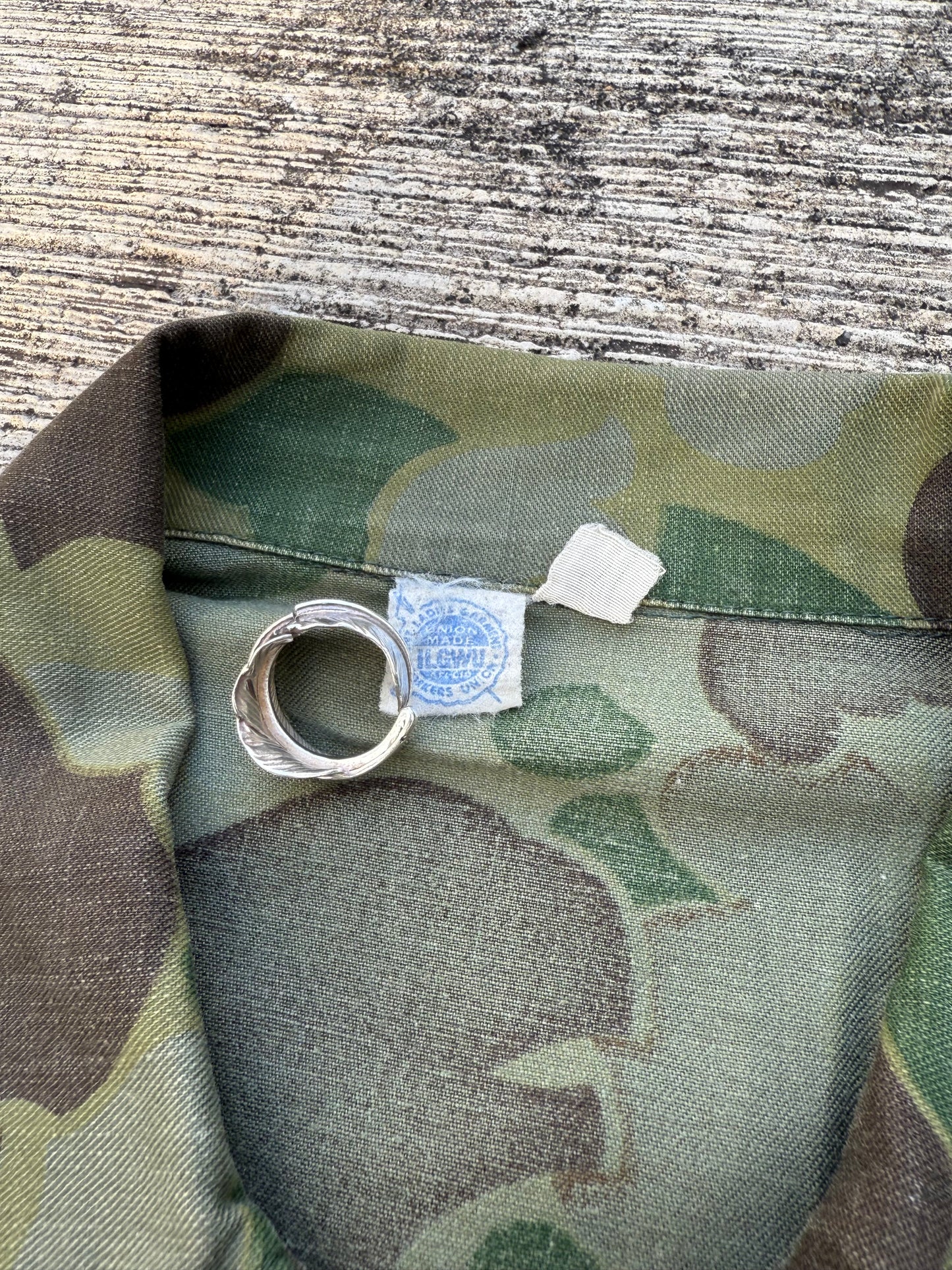 Vintage 1950s–60s Union Made ILGWU Frogskin Camo Hunting Jacket – USA Made