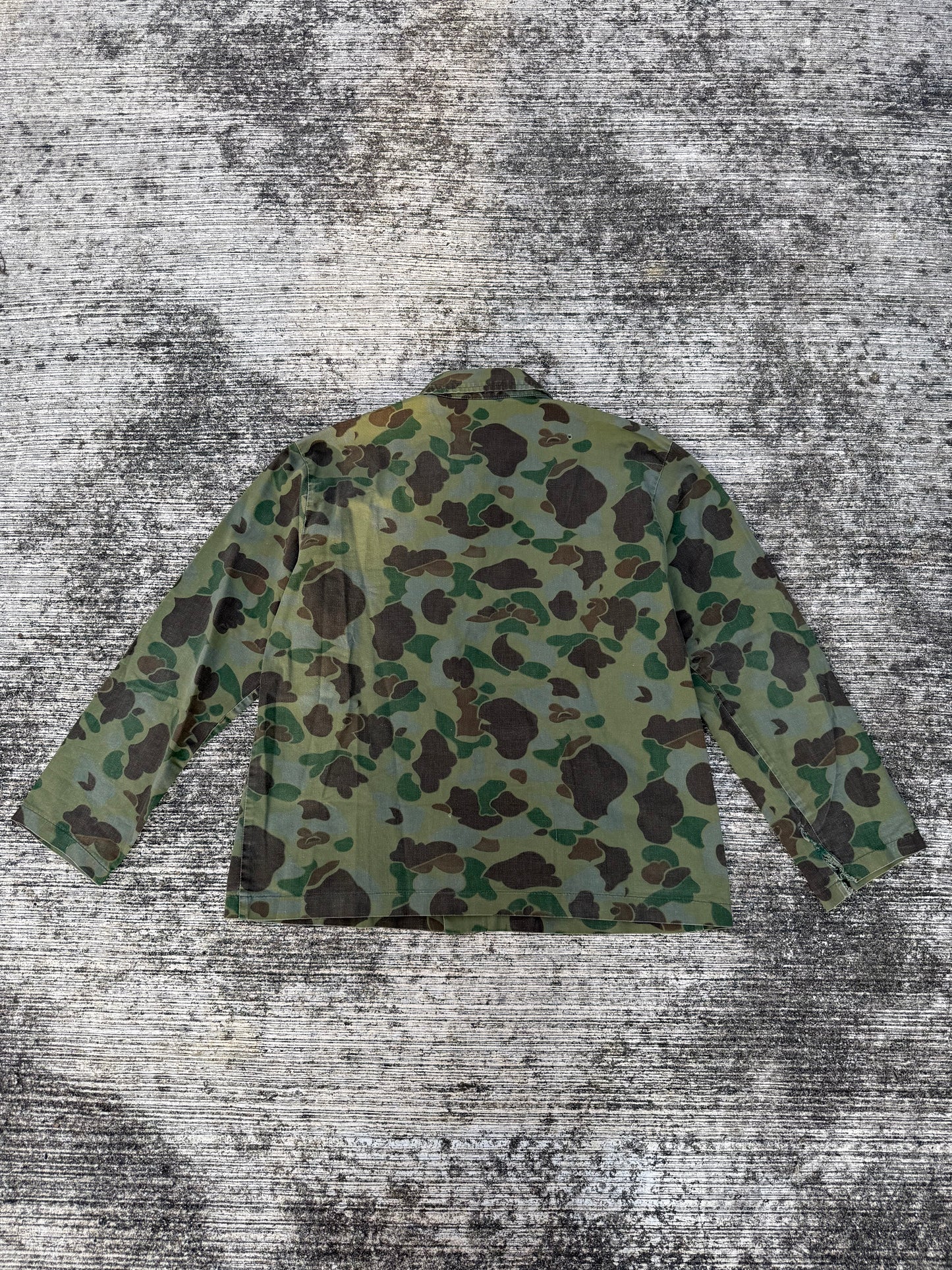 Vintage 1950s–60s Union Made ILGWU Frogskin Camo Hunting Jacket – USA Made