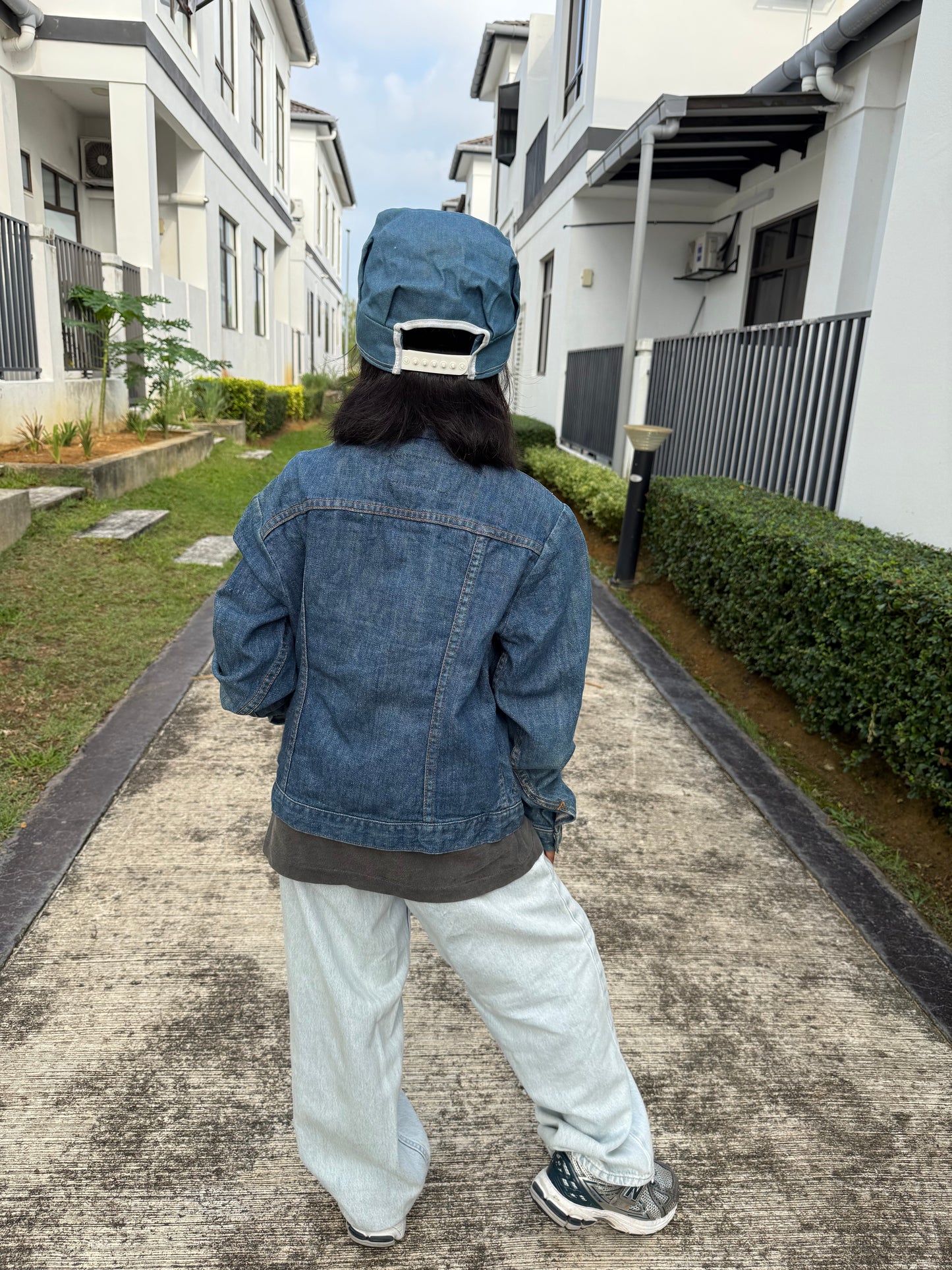Vintage OshKosh B’Gosh Kids Chambray Cap Blue Made in USA