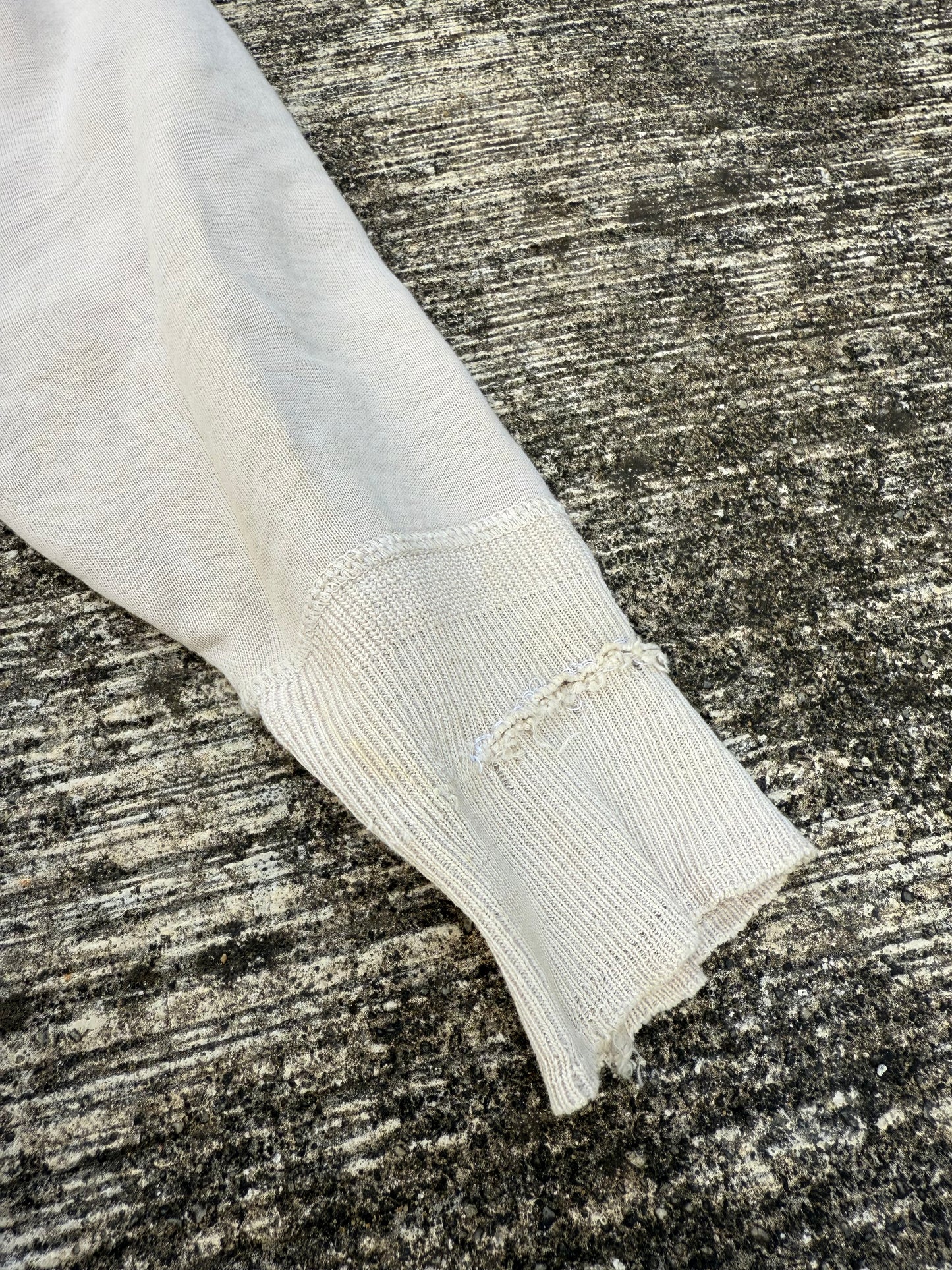 Vintage White Henley Shirt Mother of Pearl Buttons