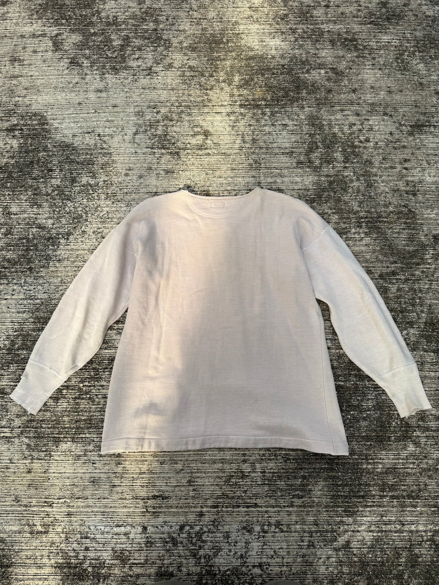 Vintage White Henley Shirt Mother of Pearl Buttons