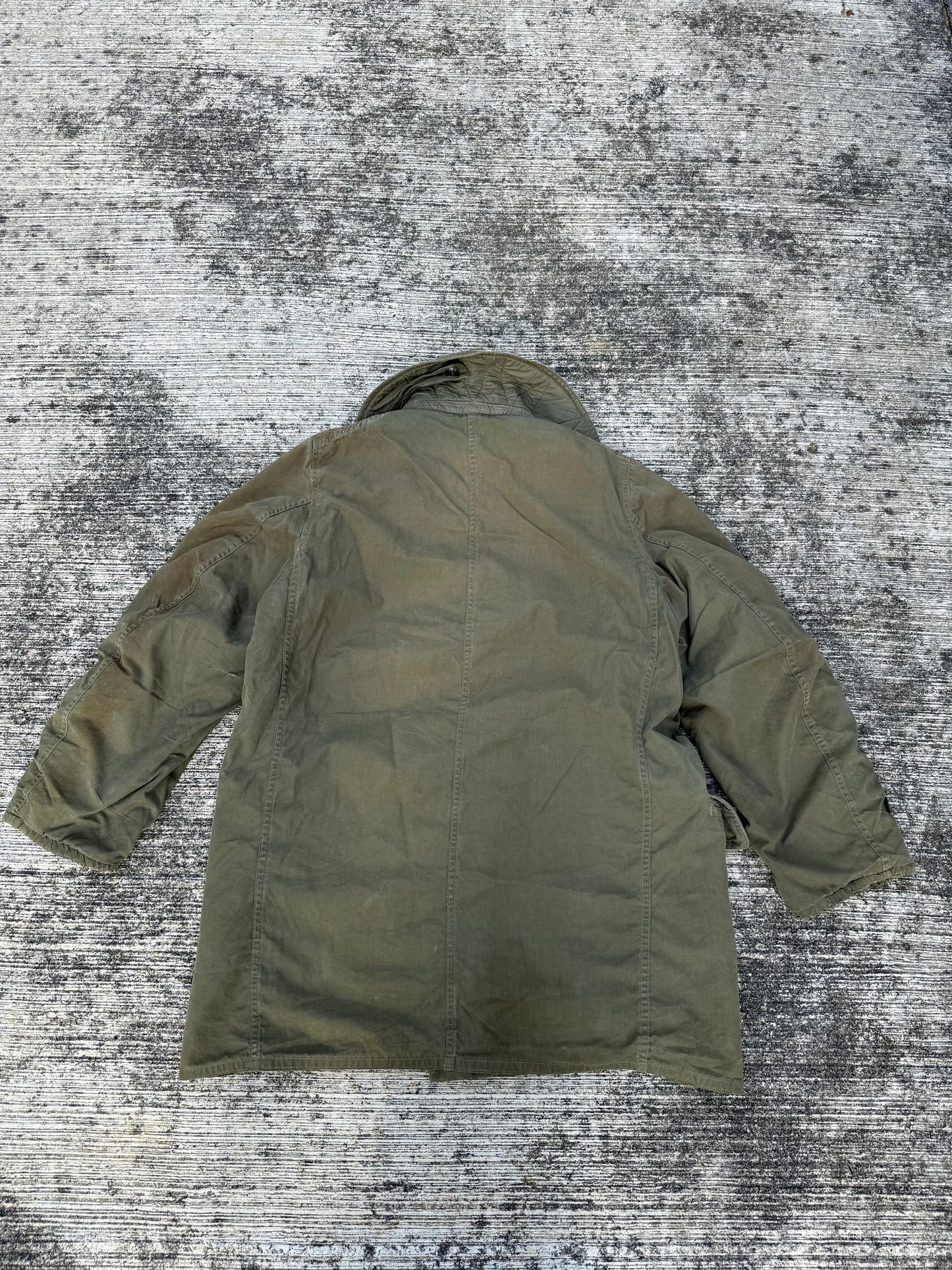 Vintage WWII US Army M-43 Field Jacket Parka Lined Olive Green