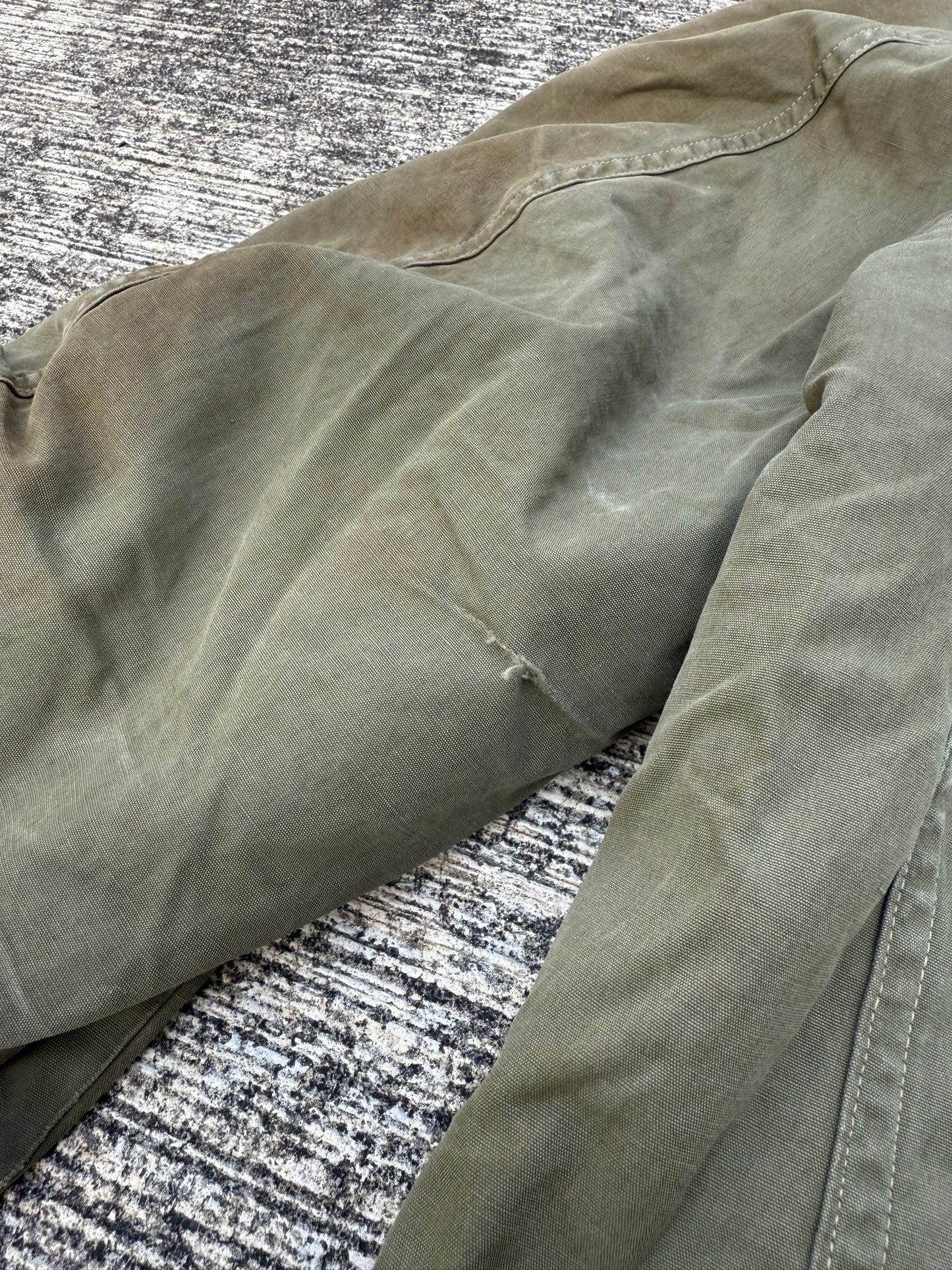 Vintage WWII US Army M-43 Field Jacket Parka Lined Olive Green