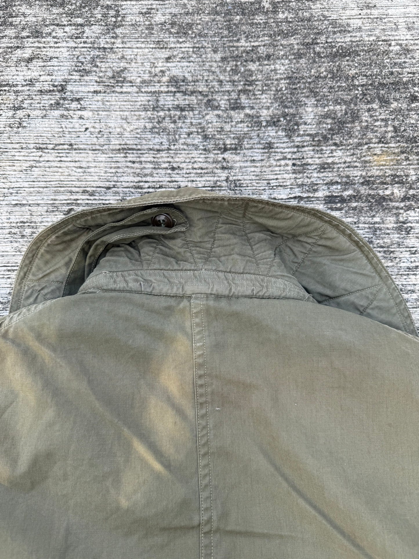 Vintage WWII US Army M-43 Field Jacket Parka Lined Olive Green