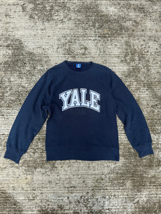 Vintage Champion Yale University Crewneck Sweatshirt Navy Blue