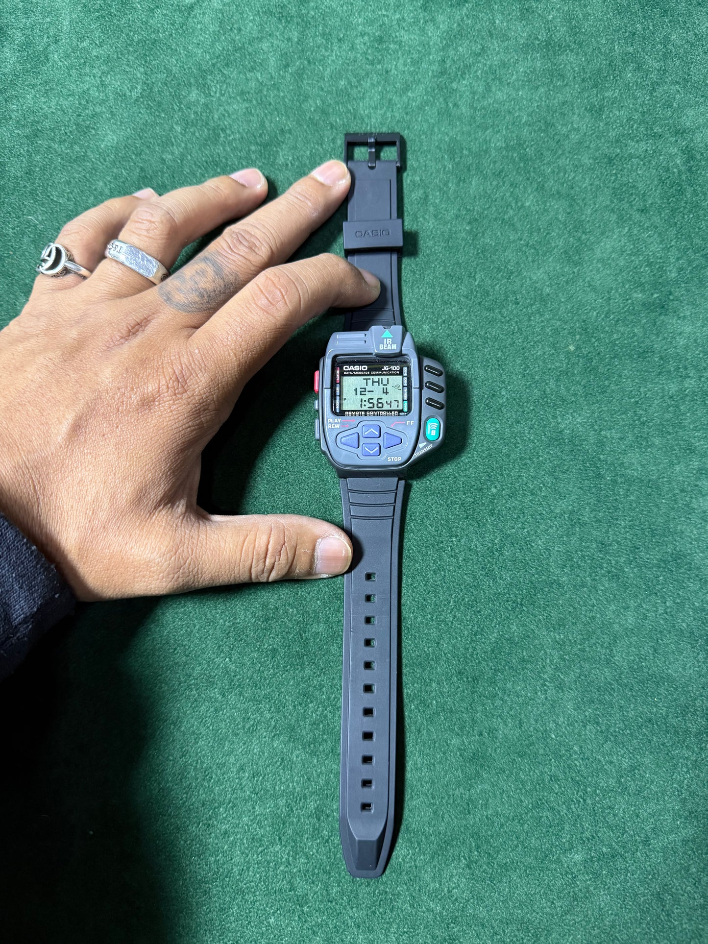 Vintage Casio JG-100 Remote Controller Digital Watch