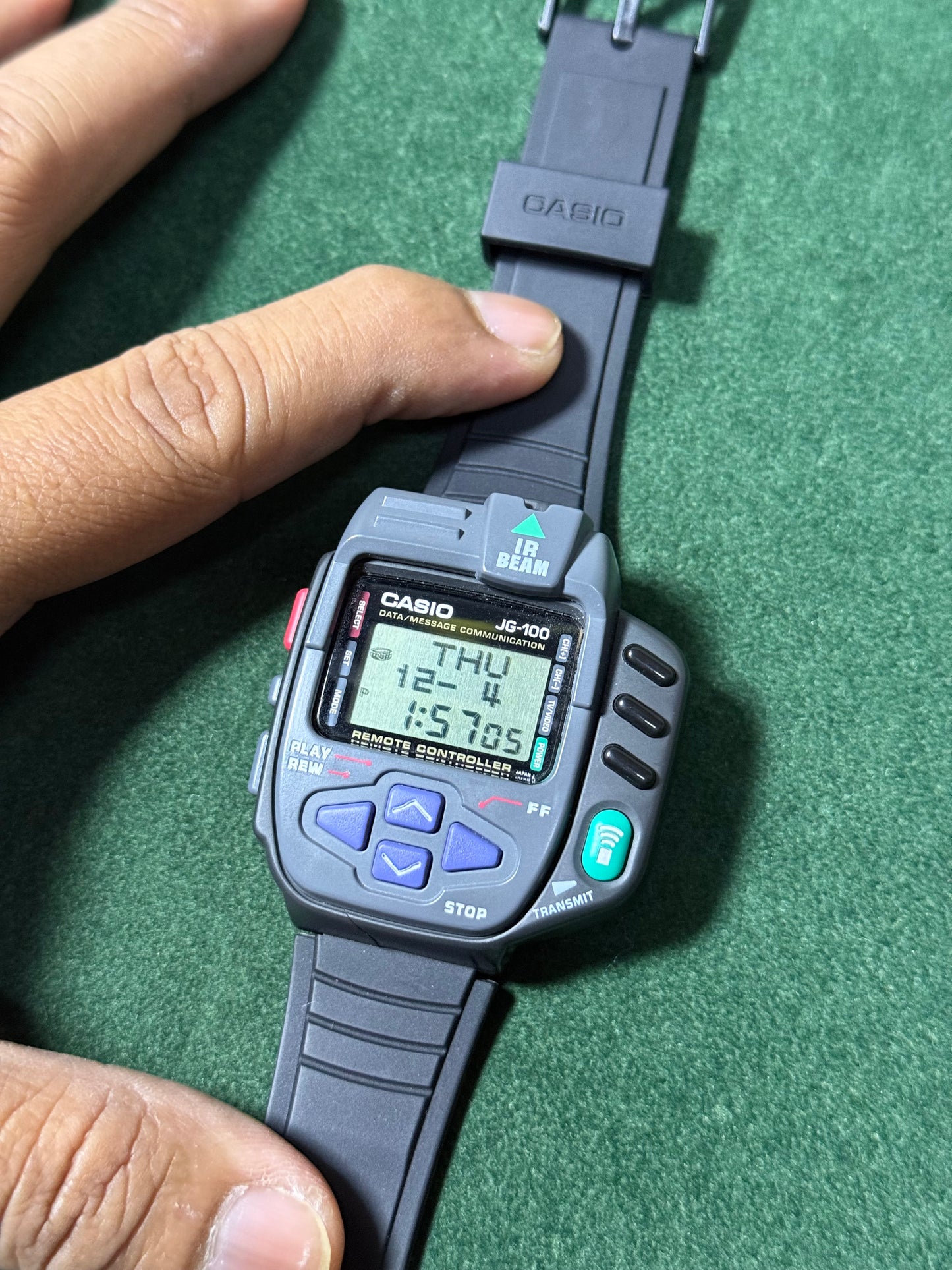 Vintage Casio JG-100 Remote Controller Digital Watch