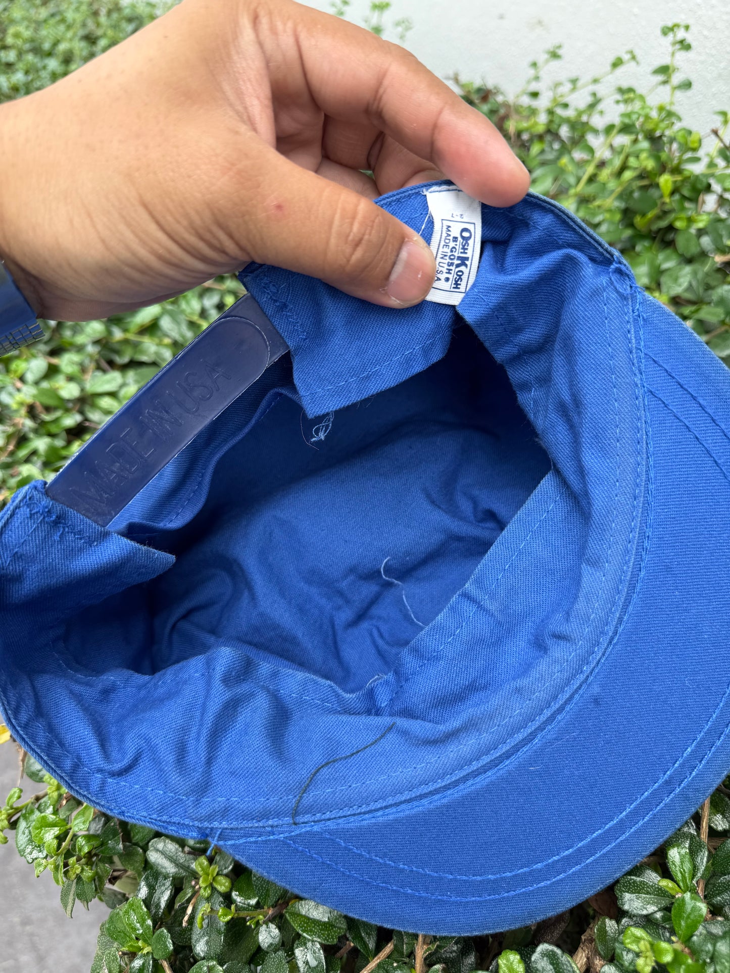 Vintage OshKosh B’Gosh Kids Work Cap Blue Made in USA