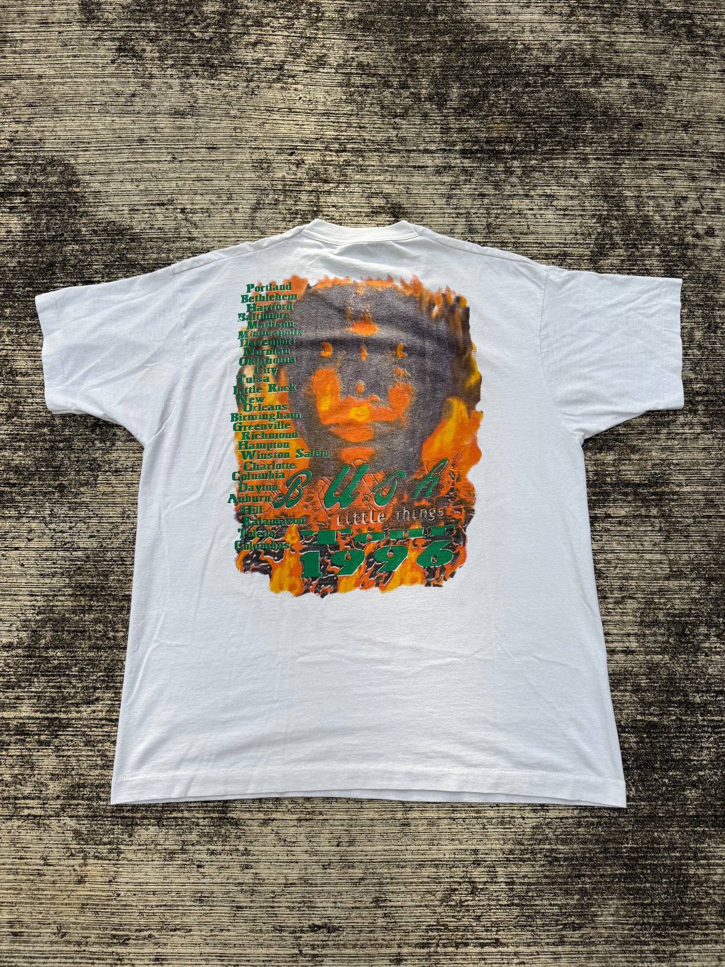 Vintage 1996 Bush “Little Things” Tour T-Shirt – Double Sided Rock Band Tee