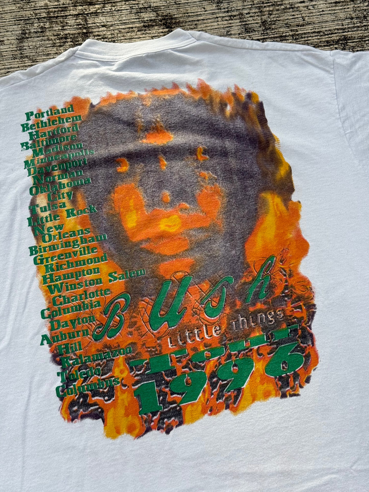 Vintage 1996 Bush “Little Things” Tour T-Shirt – Double Sided Rock Band Tee