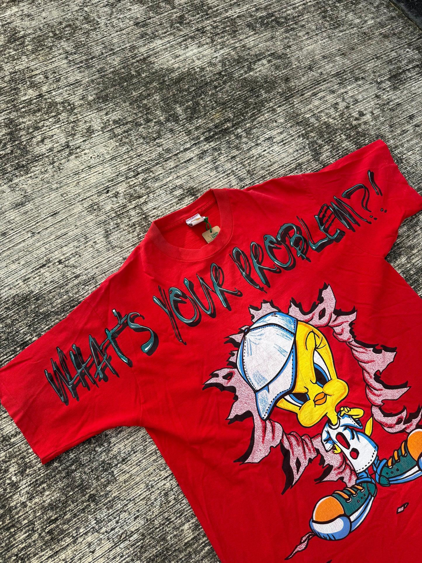 Vintage 1997 Tweety “What’s Your Problem?!” Looney Tunes T-Shirt