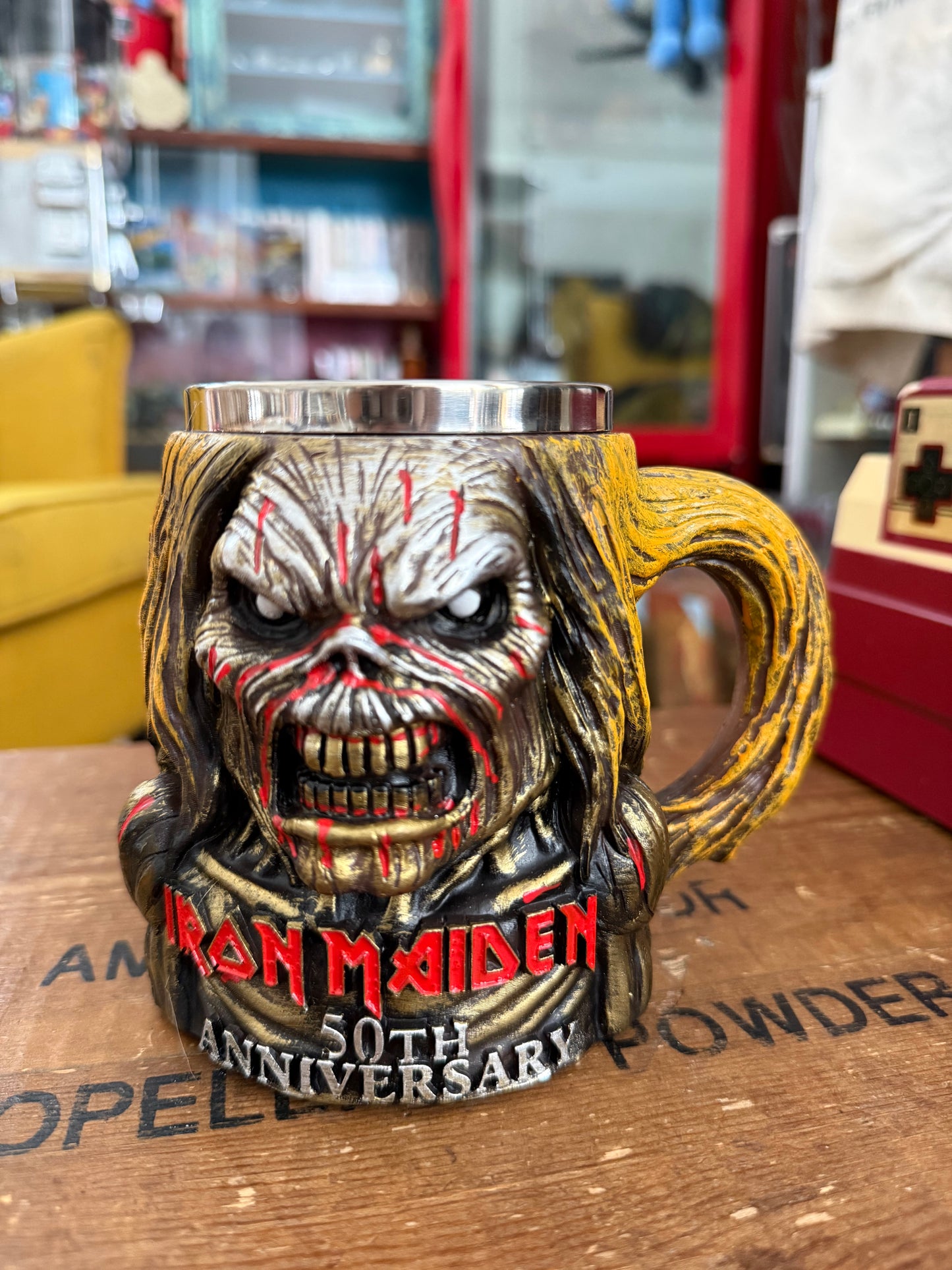 Iron Maiden Eddie 50th Anniversary Mug
