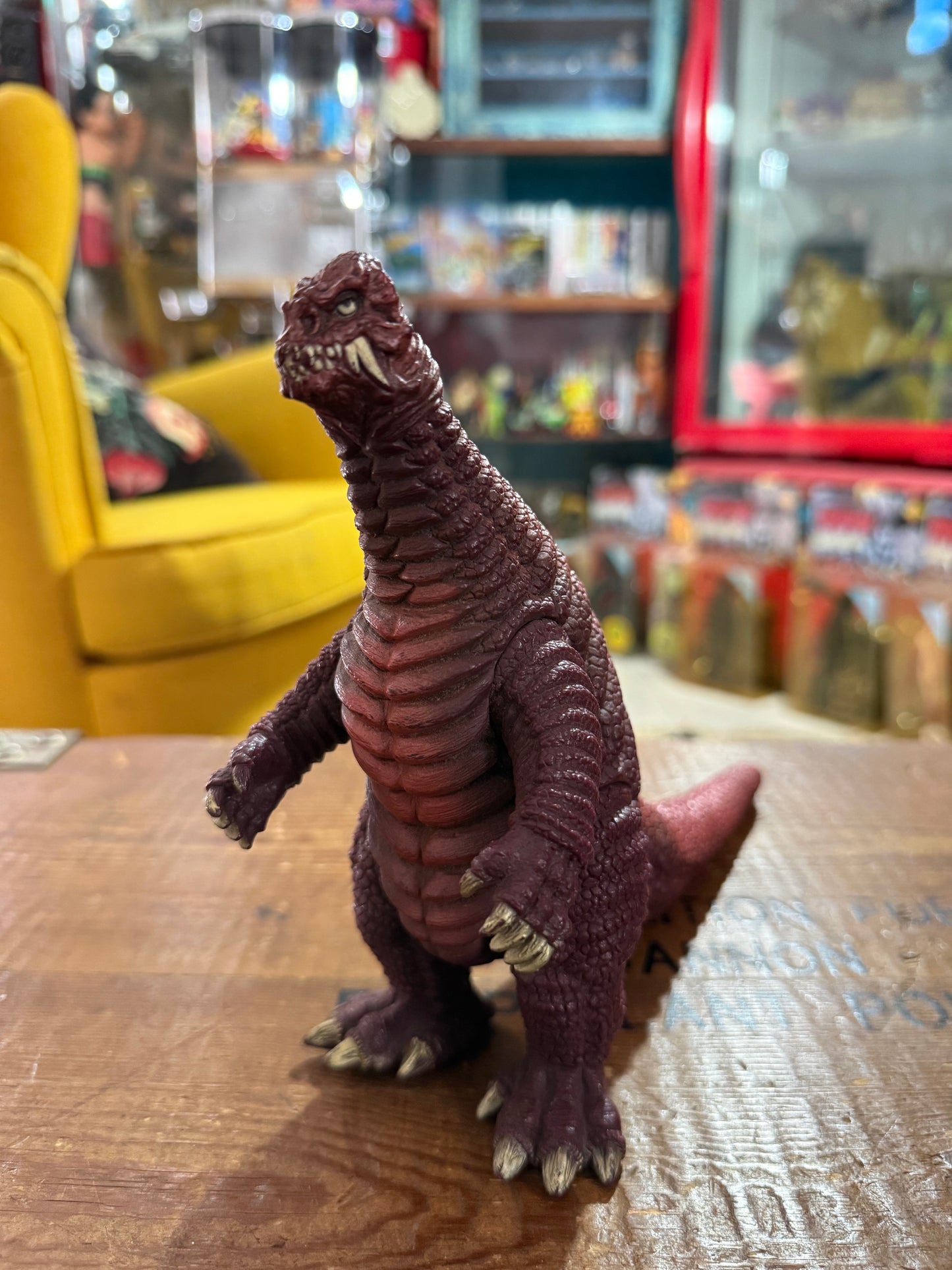 Vintage Bandai 1993 Red King Powered Ultraman Kaiju Figure 7” Japan