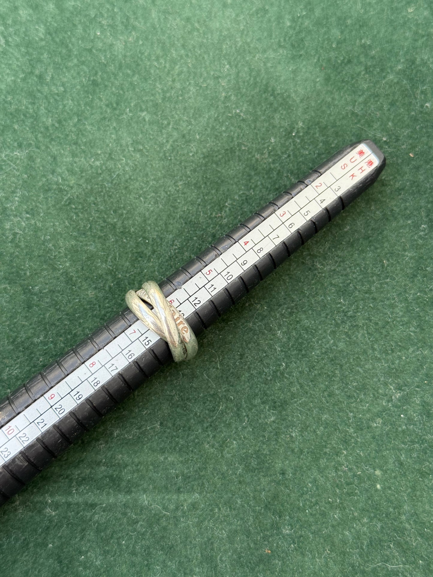 Marie Claire Triple Band Rolling Ring – Sterling Silver 925 Vintage Designer Jewelry