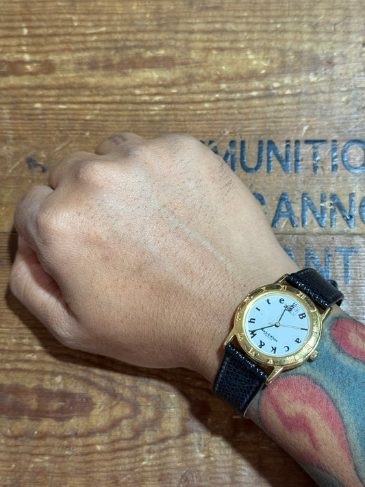 Vintage Citizen Japan Black & White Dog Graphic