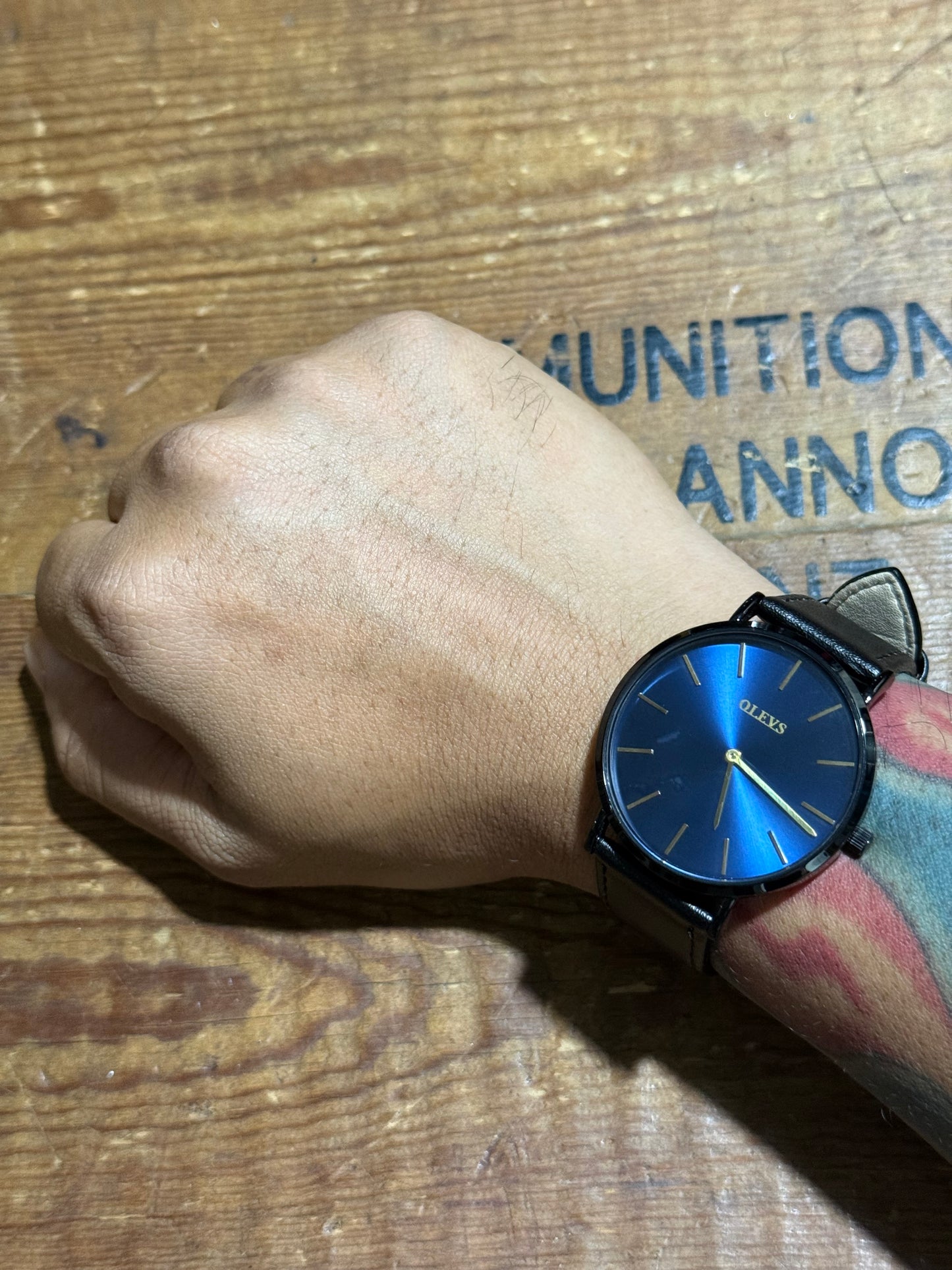 Olevs Blue Dial Watch
