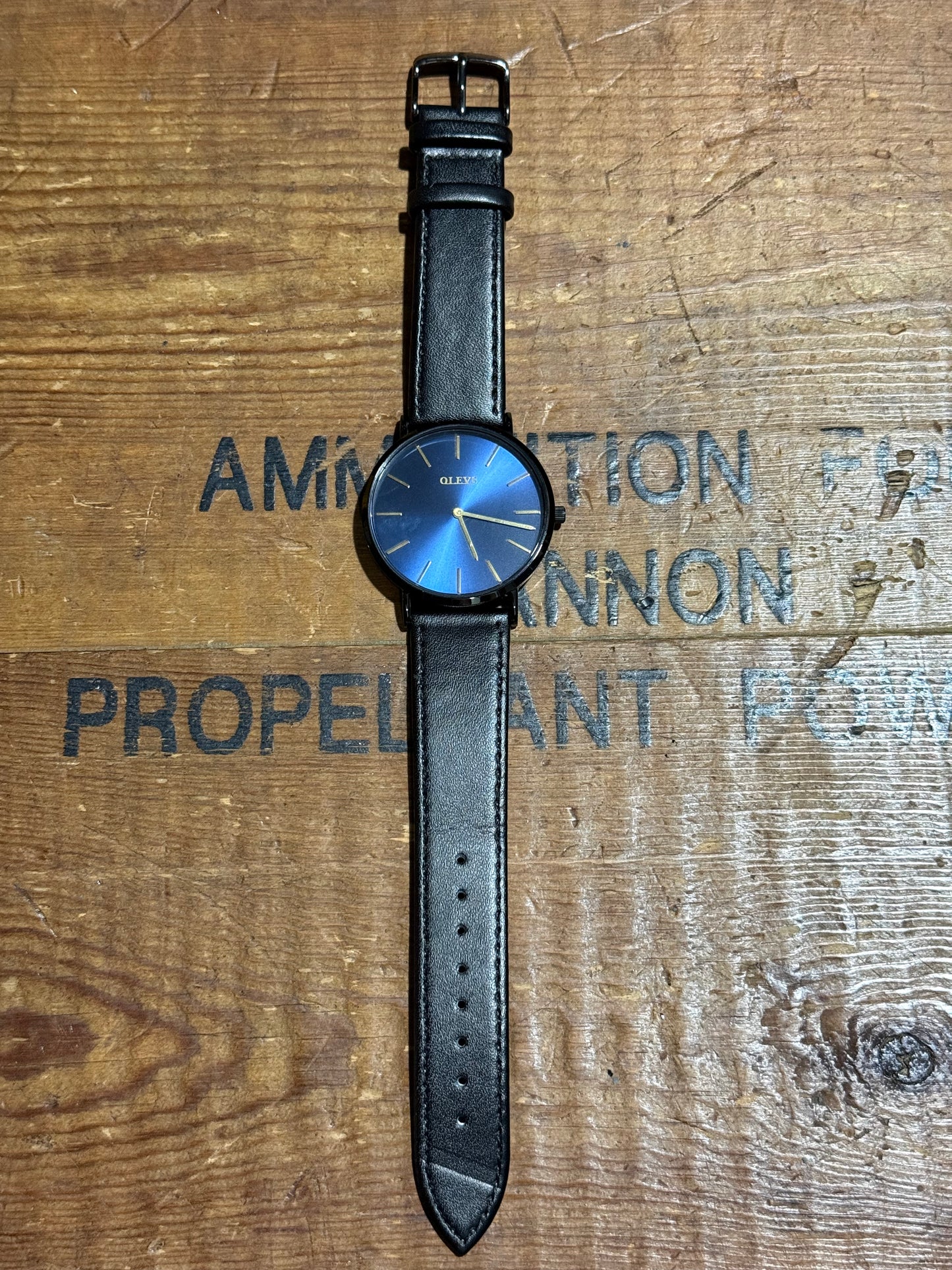 Olevs Blue Dial Watch