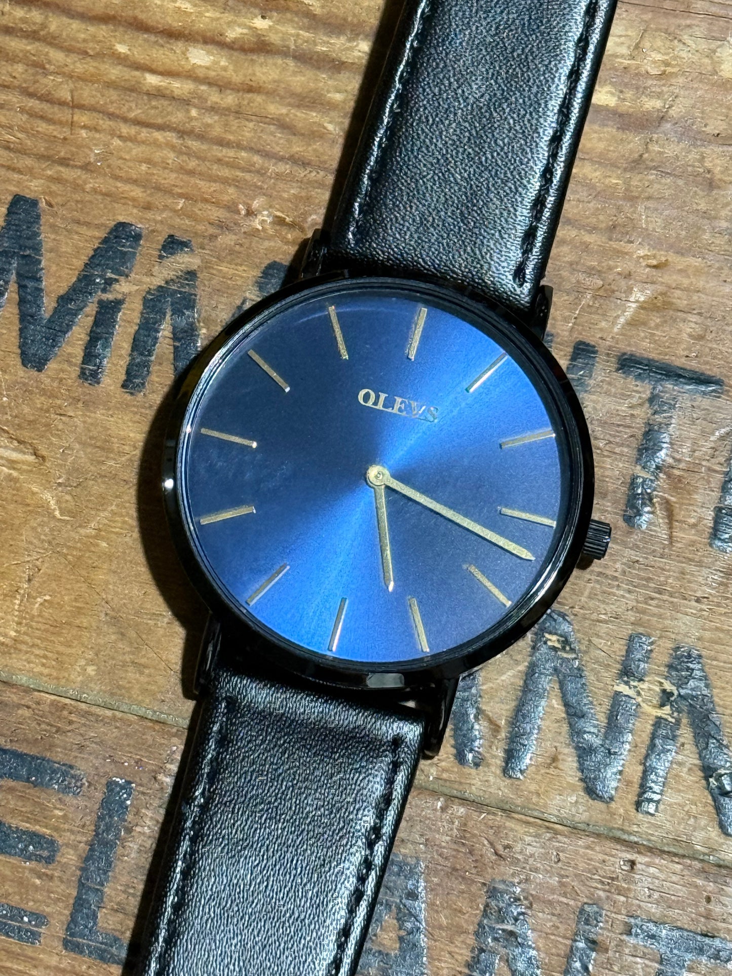 Olevs Blue Dial Watch